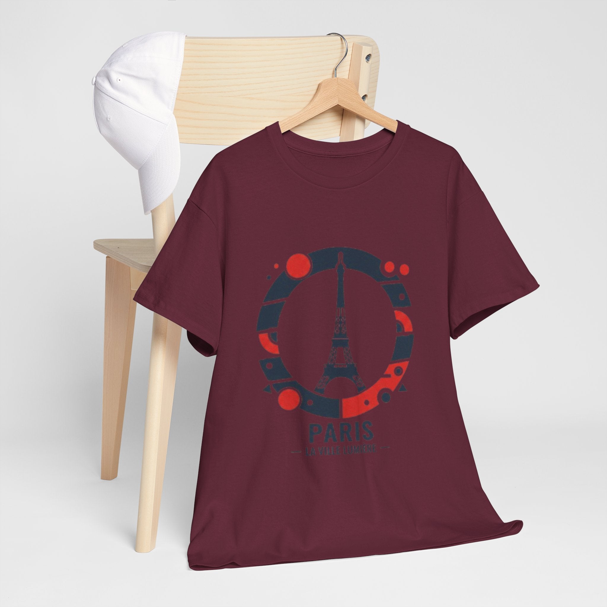 Paris Eiffel Tower Graphic Tee — 'Paris La Ville Lumière' Travel T‑Shirt