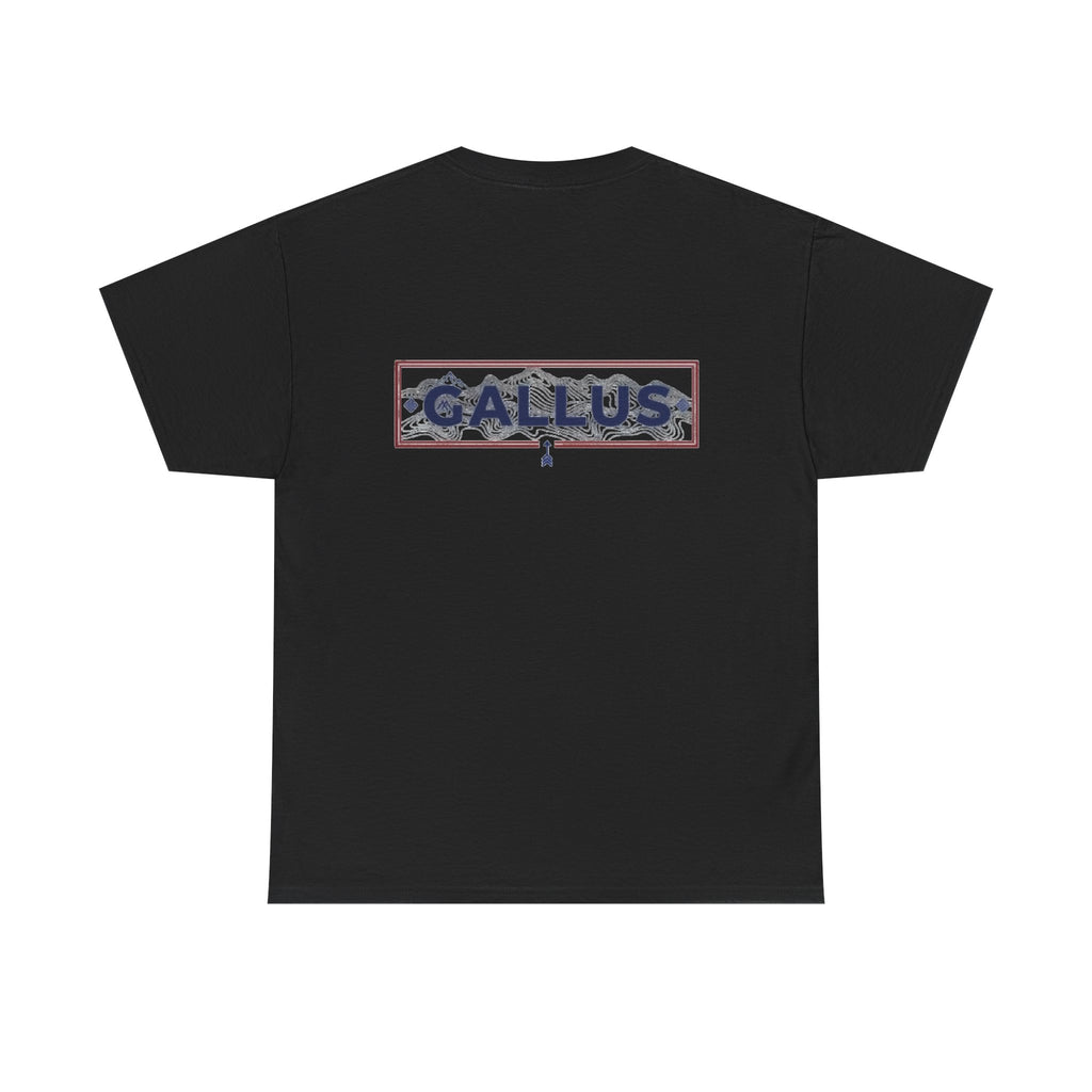 Gallus Logo T-Shirt — Minimal Retro Chest & Back Graphic Tee