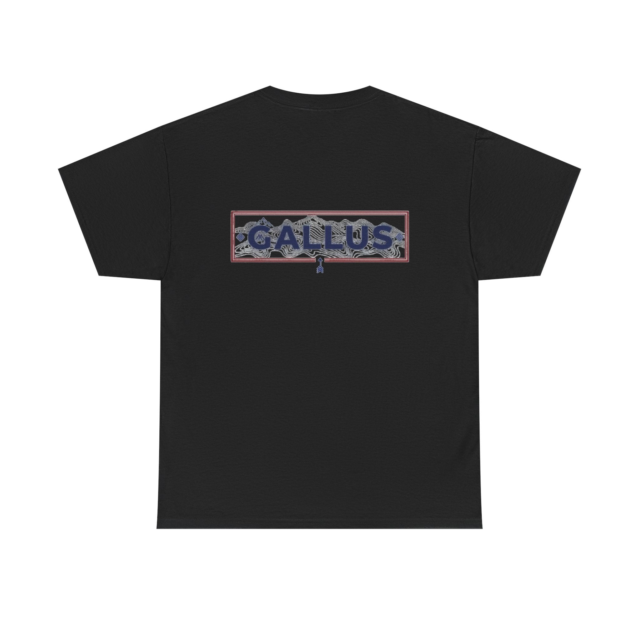 Gallus Logo T-Shirt — Minimal Retro Chest & Back Graphic Tee