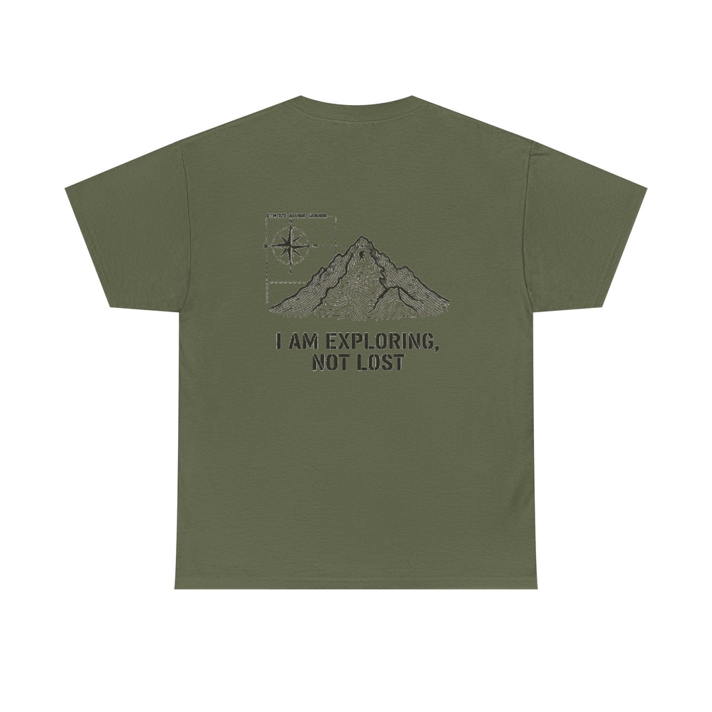Explorer Mountain Tee — "I Am Exploring, Not Lost" Adventure T-Shirt