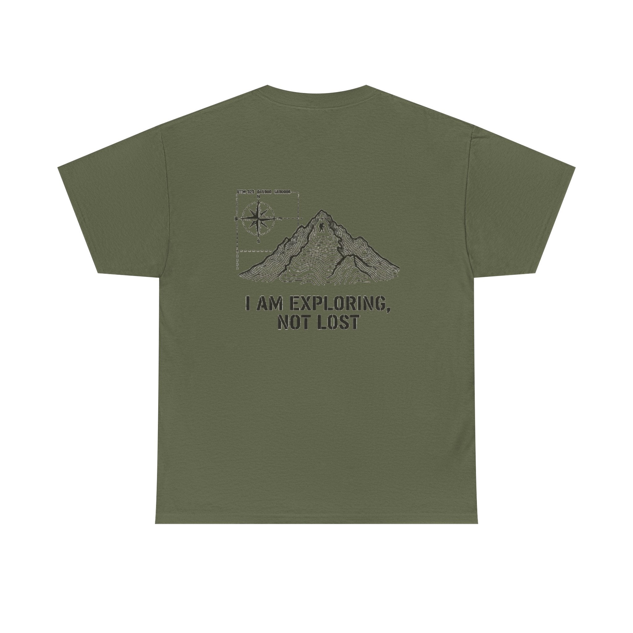 Explorer Mountain Tee — "I Am Exploring, Not Lost" Adventure T-Shirt