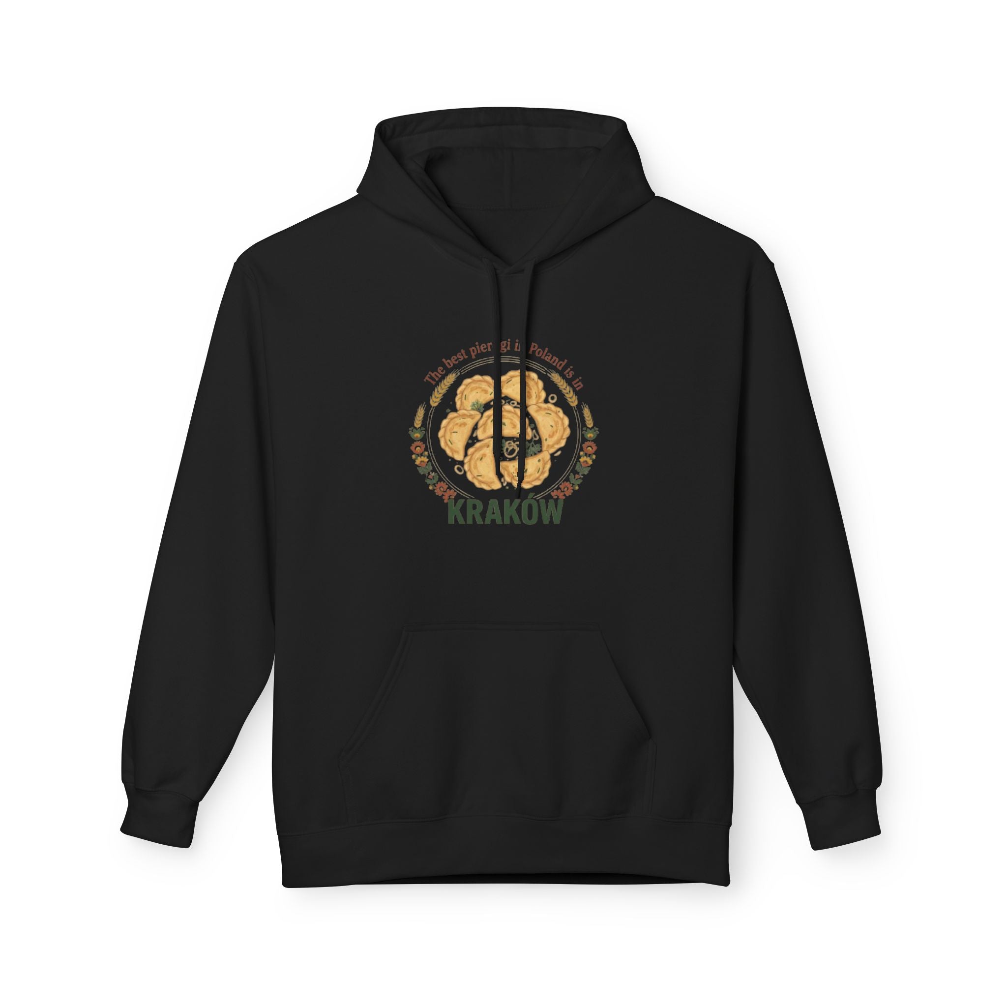 Kraków Gingerbread Circle Hoodie – Polish Travel Souvenir Sweatshirt