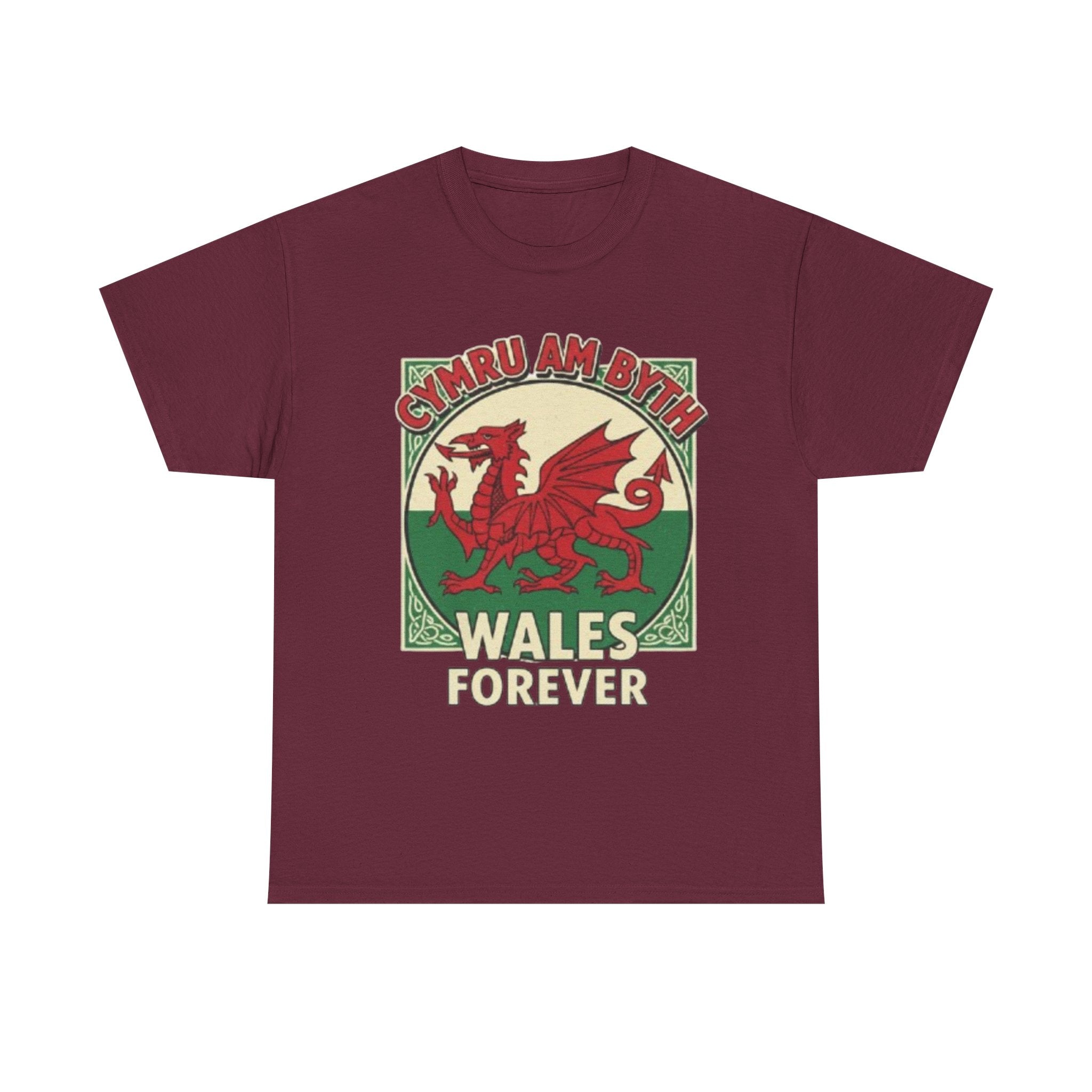Wales Forever T-Shirt — Cymru Am Byth Retro Welsh Dragon Tee