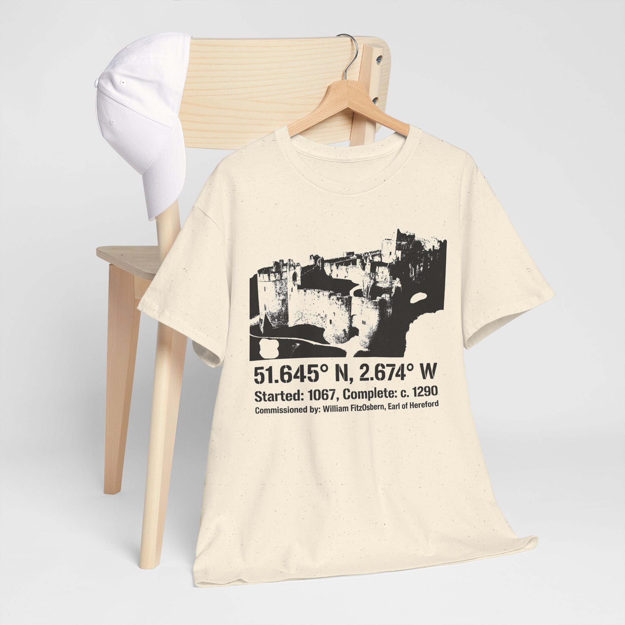 Chepstow Castle T‑Shirt — Historic Landmark Tee for Castle Lovers & Travelers