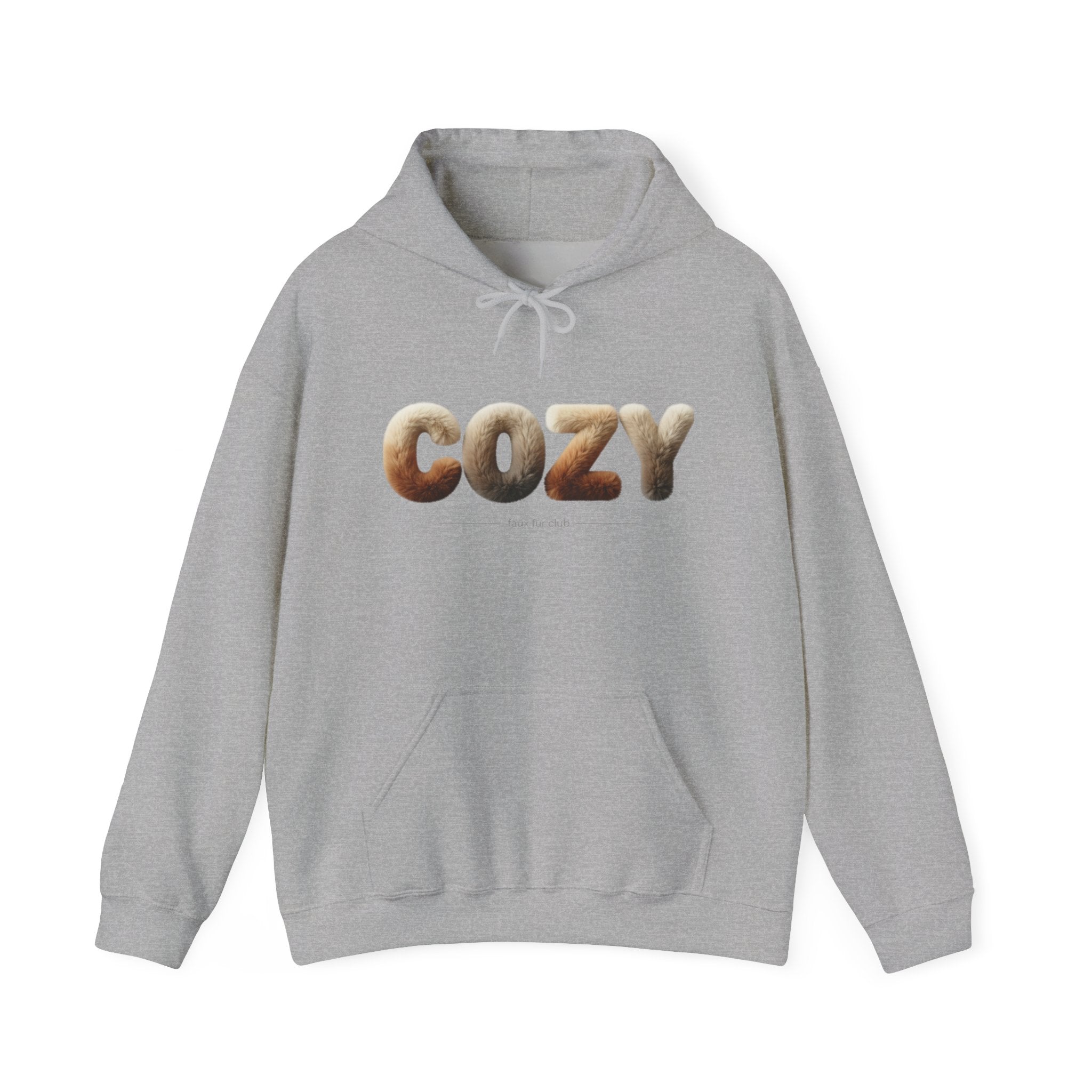 Cozy faux fur texture hoodie | faux-fur print, cozy texture design