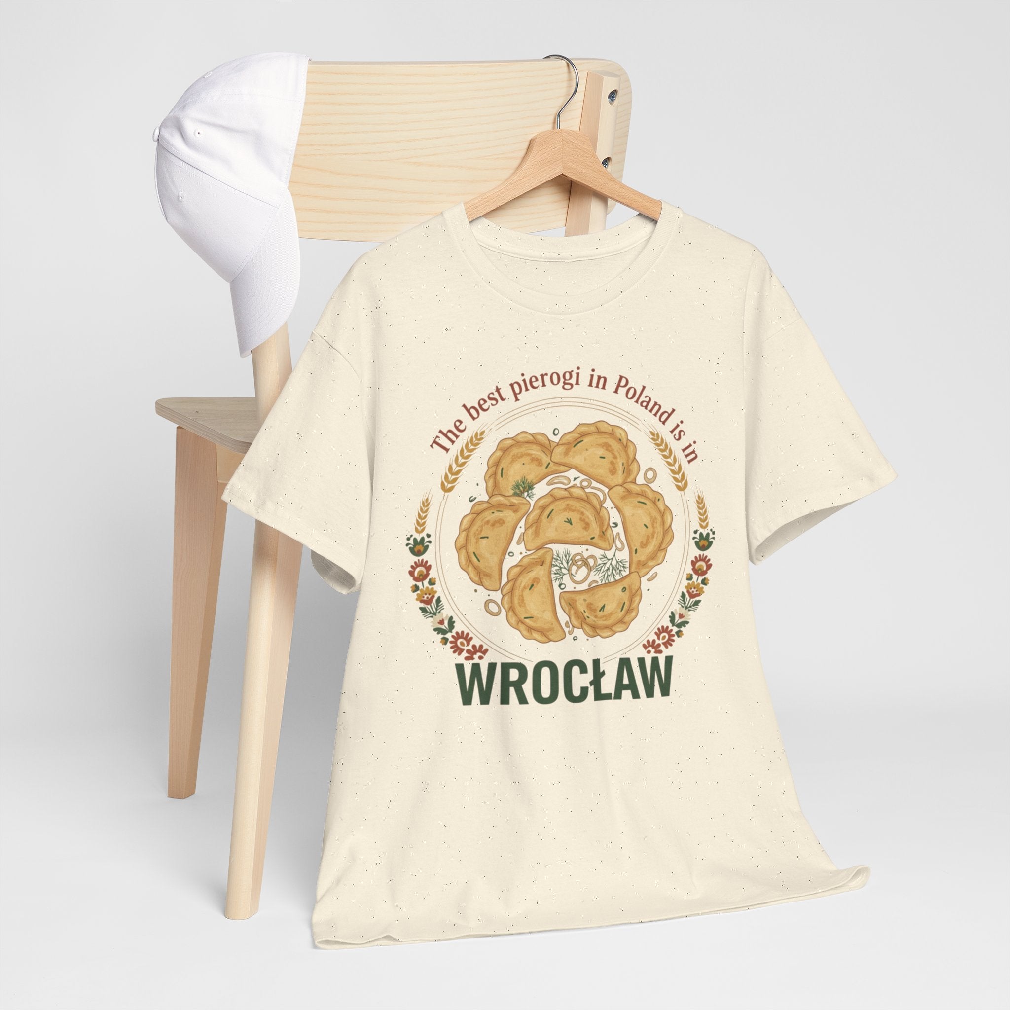 Wrocław Pierogi T-Shirt — "The best pierogi in Poland is in" Polish Food Tee