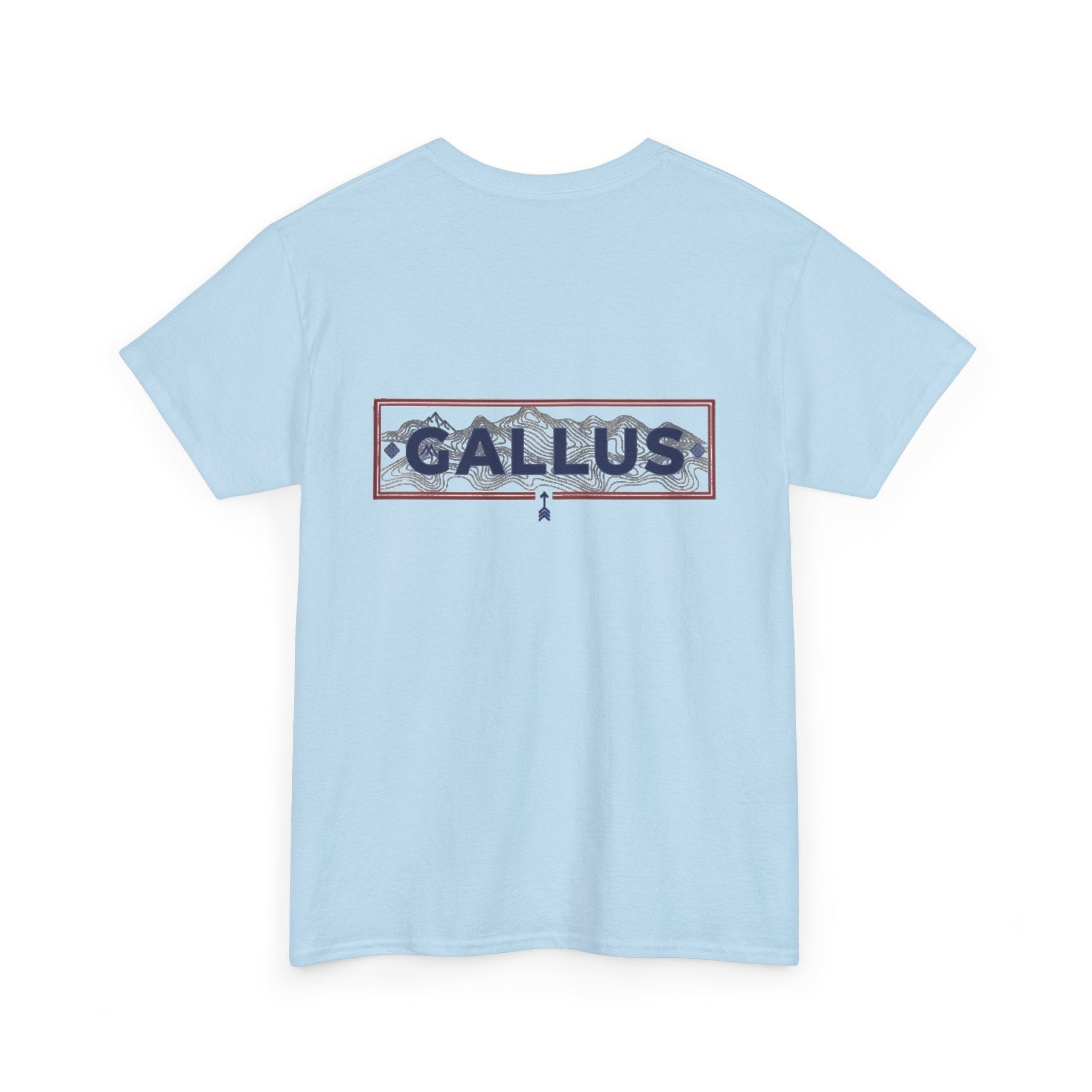 Gallus Logo T-Shirt — Minimal Retro Chest & Back Graphic Tee