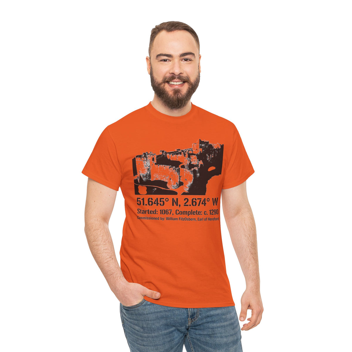 Chepstow Castle T-Shirt — Welsh Medieval Fortress Tee — product image 6