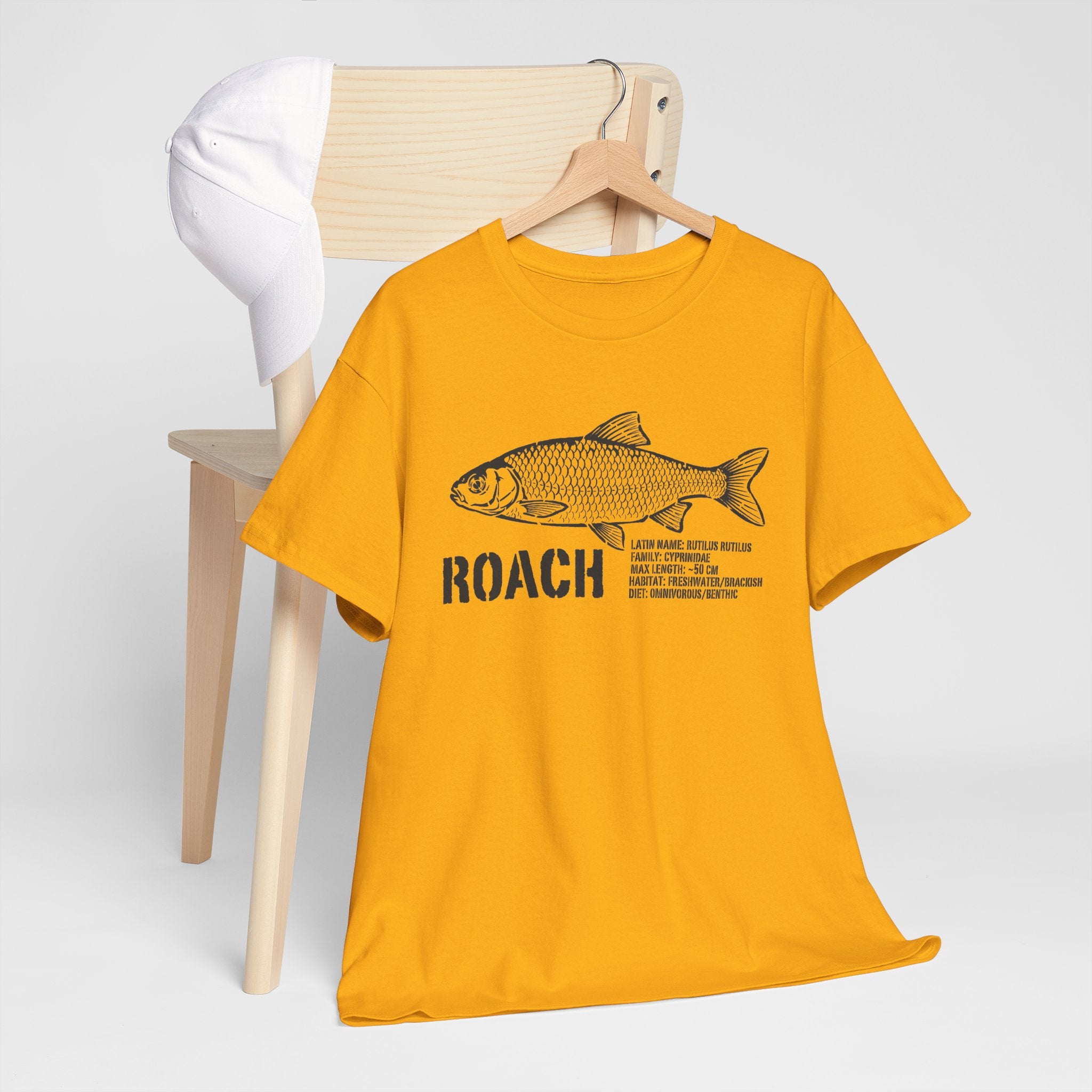 Roach Fish Sketch Tee — Vintage Angler Graphic T-Shirt