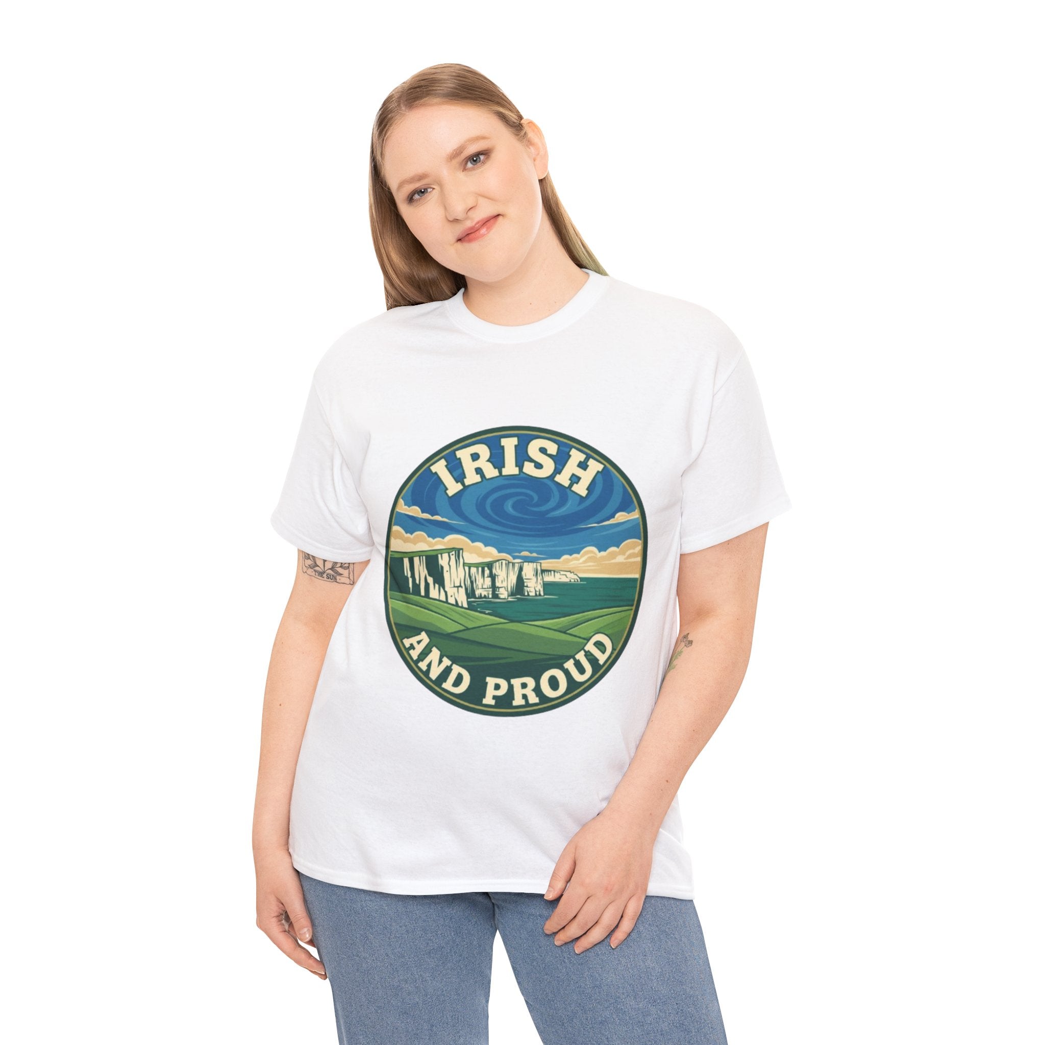 Irish and Proud T-Shirt — Scenic Cliffs Vintage St. Patrick’s Day Tee