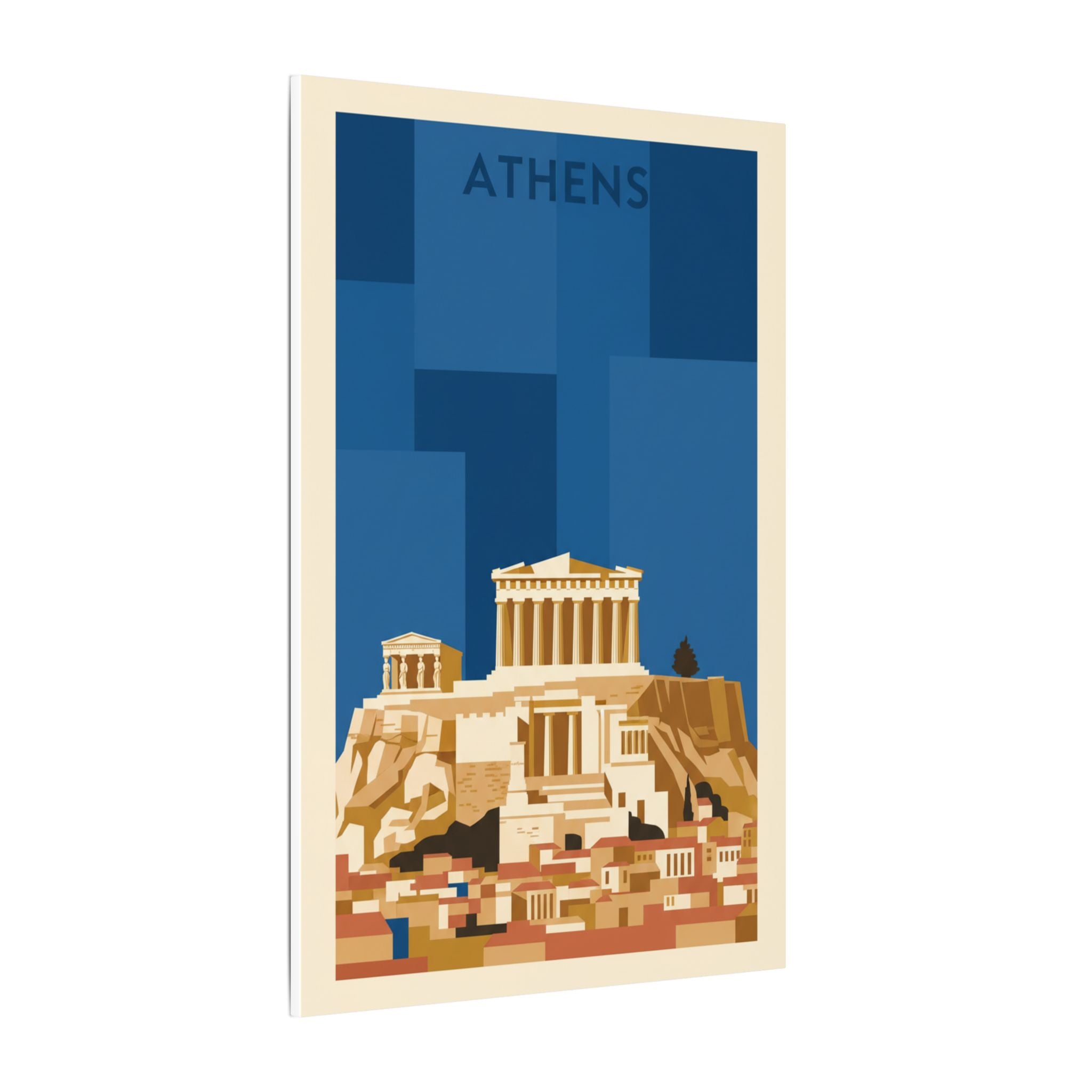 Acropolis Parthenon Matte Canvas Wall Art