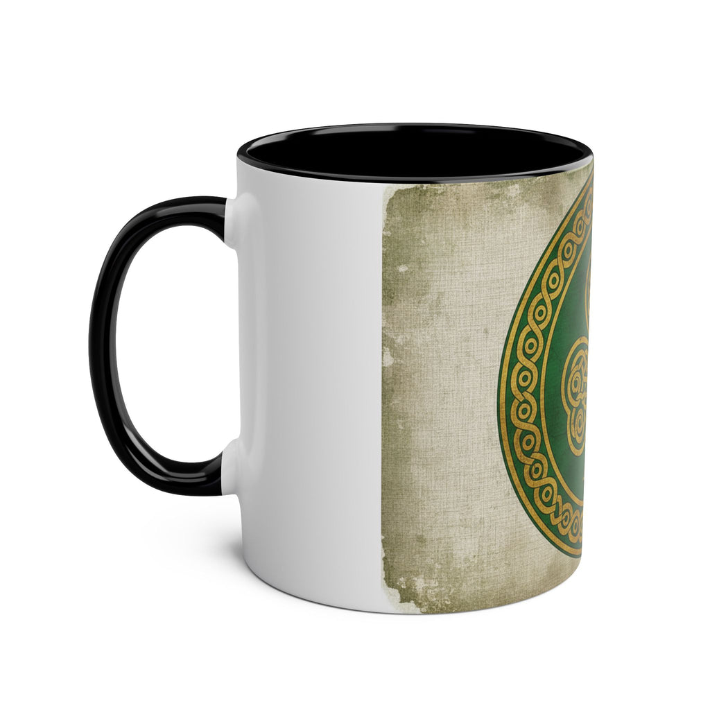 Celtic Shamrock Coffee Mug – Two-Tone 11oz St. Patrick’s Day Mug