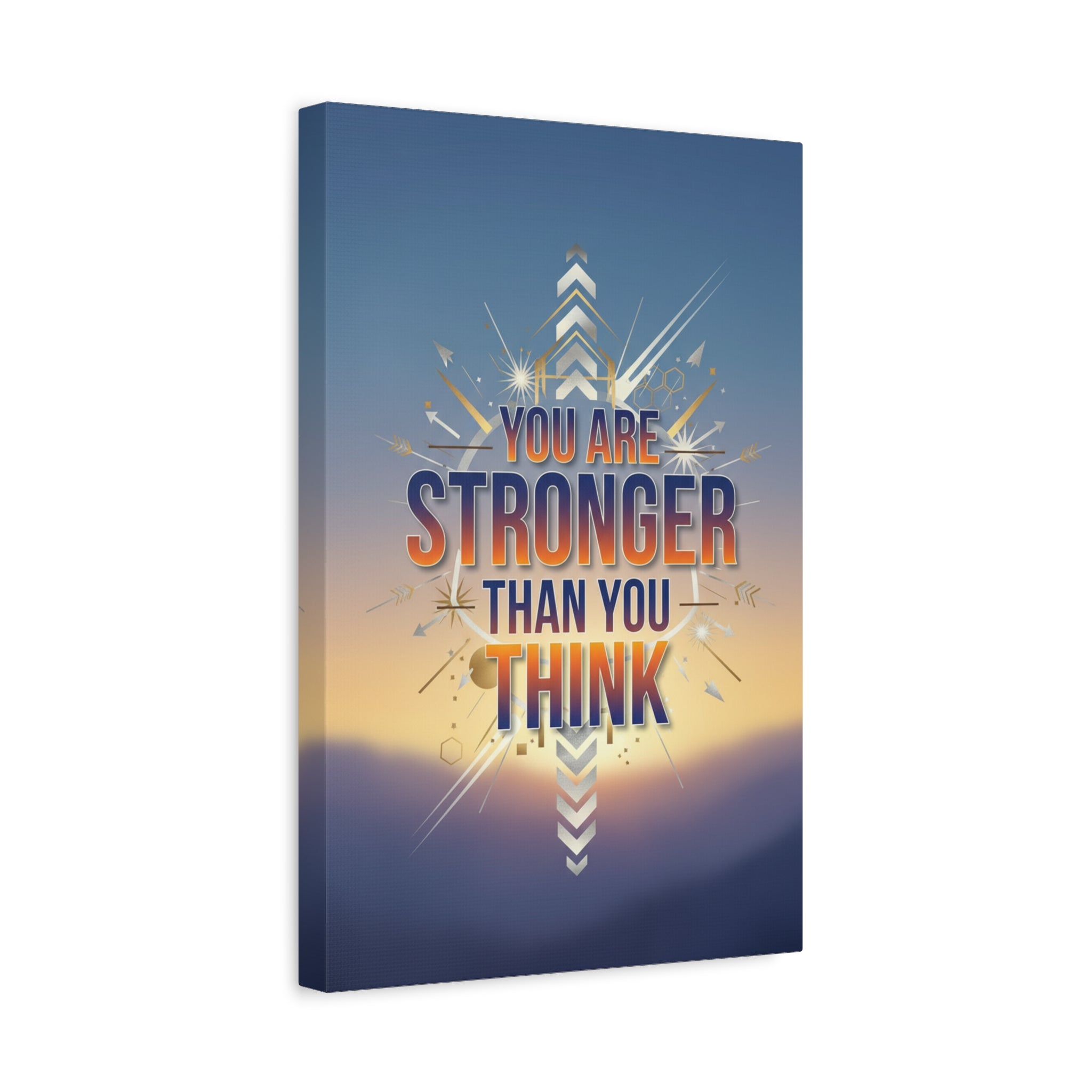 Inspirational Canvas Wall Art - "You Are Stronger Than You Think" Matte Stretched Print