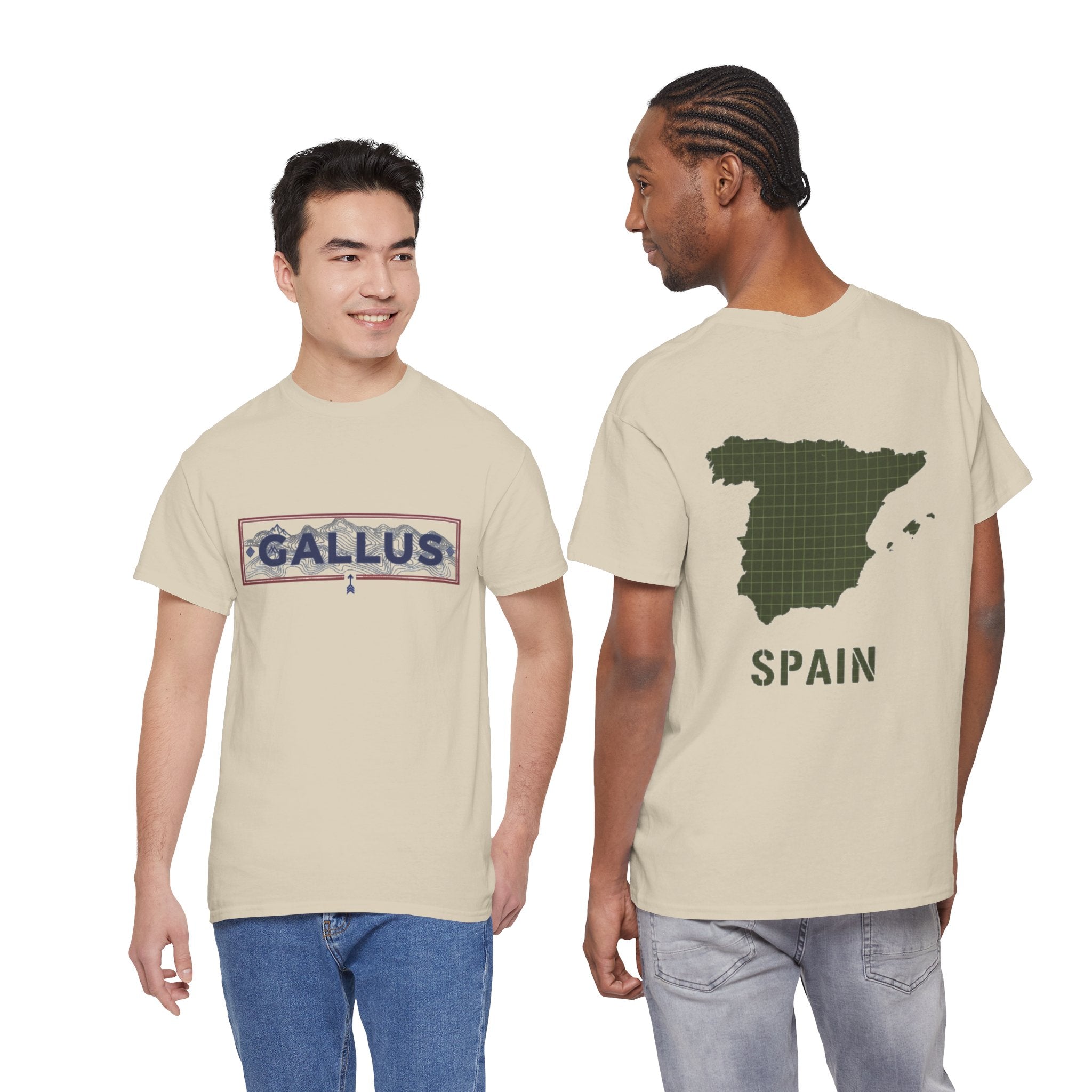 Spain Map T-Shirt • Gallus Logo Travel Tee