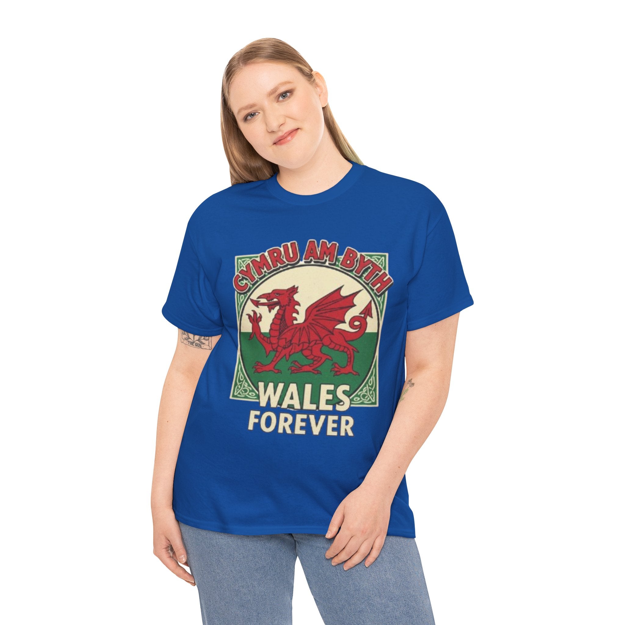 Wales Forever T-Shirt — Cymru Am Byth Retro Welsh Dragon Tee