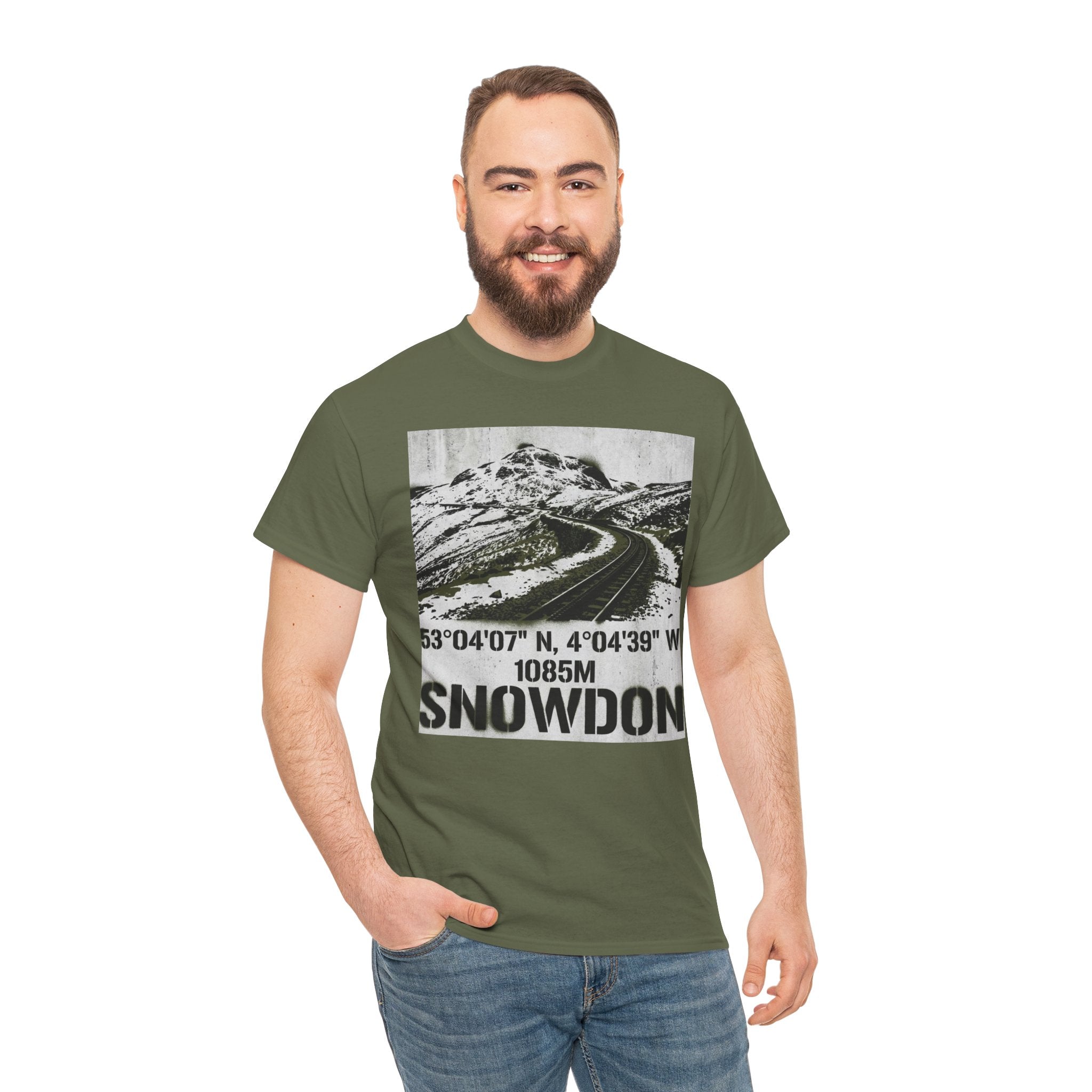 Snowdon Mountain Tee — Snowdon 1085M Coordinates Graphic T-Shirt