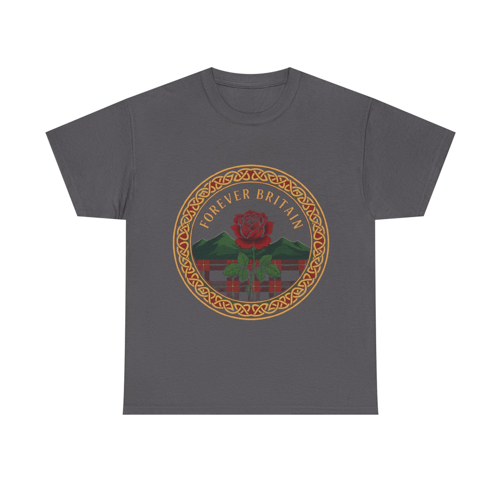 Forever Britain Rose Graphic Tee — Vintage British Pride T-Shirt