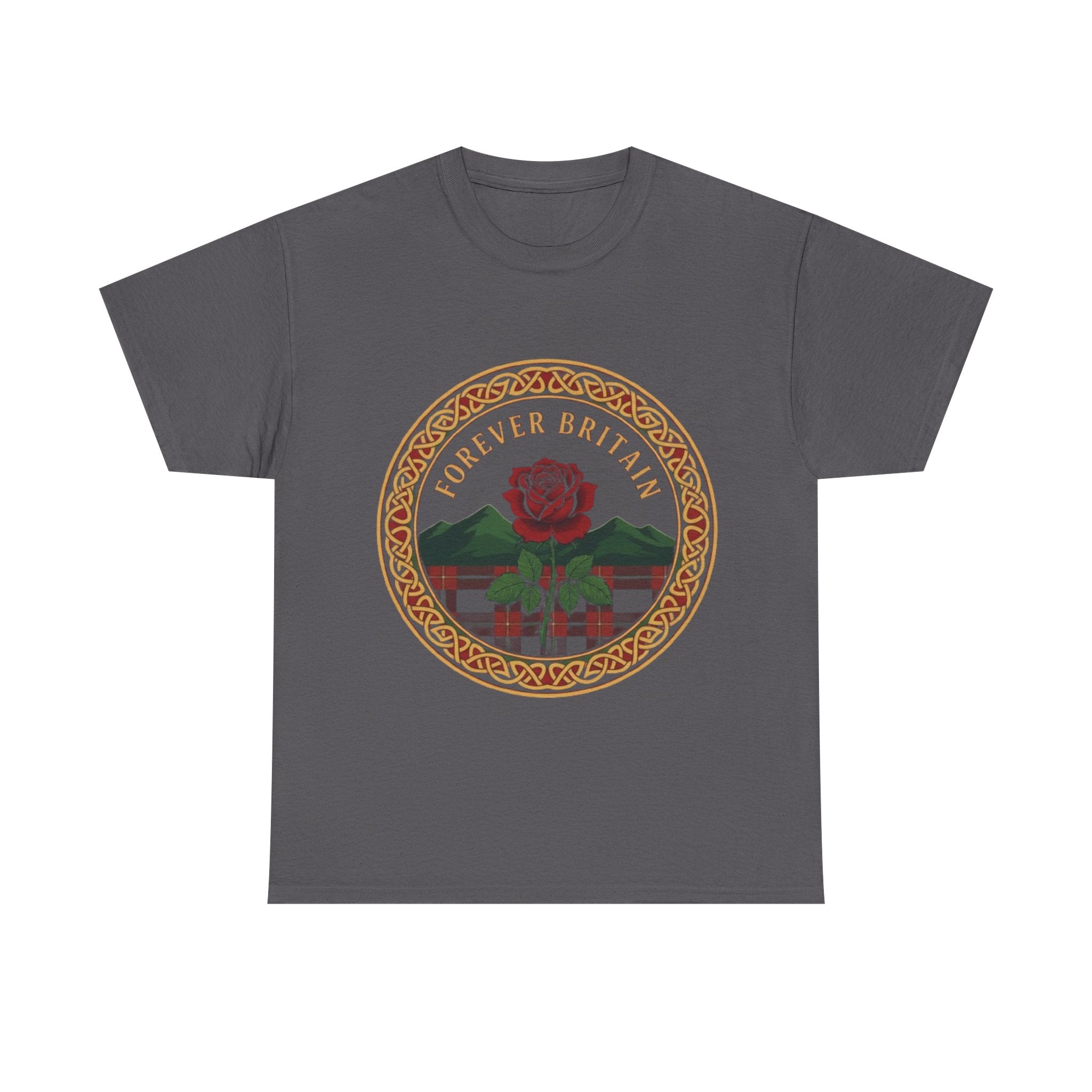 Forever Britain Rose Graphic Tee — Vintage British Pride T-Shirt