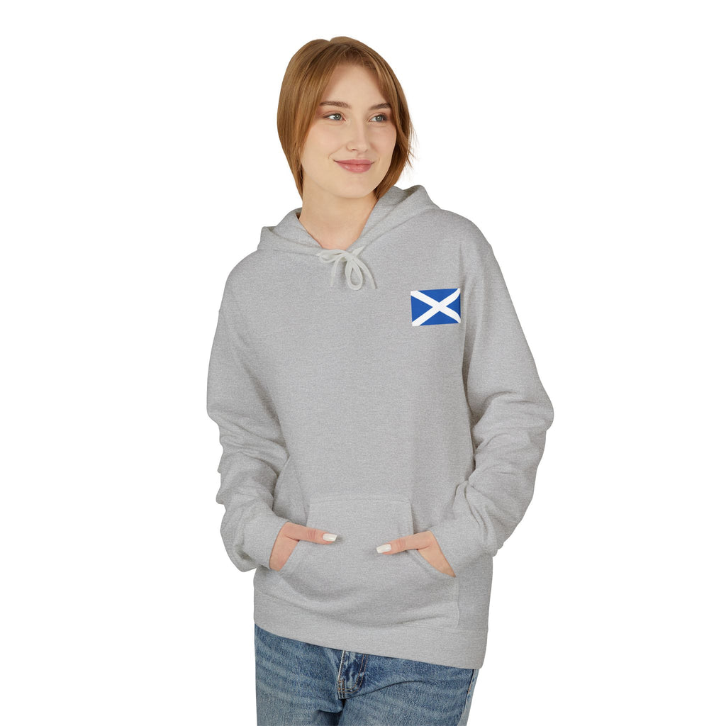 Scottish Hoodie — "Scottish & Proud" Vintage Stag Graphic Pullover