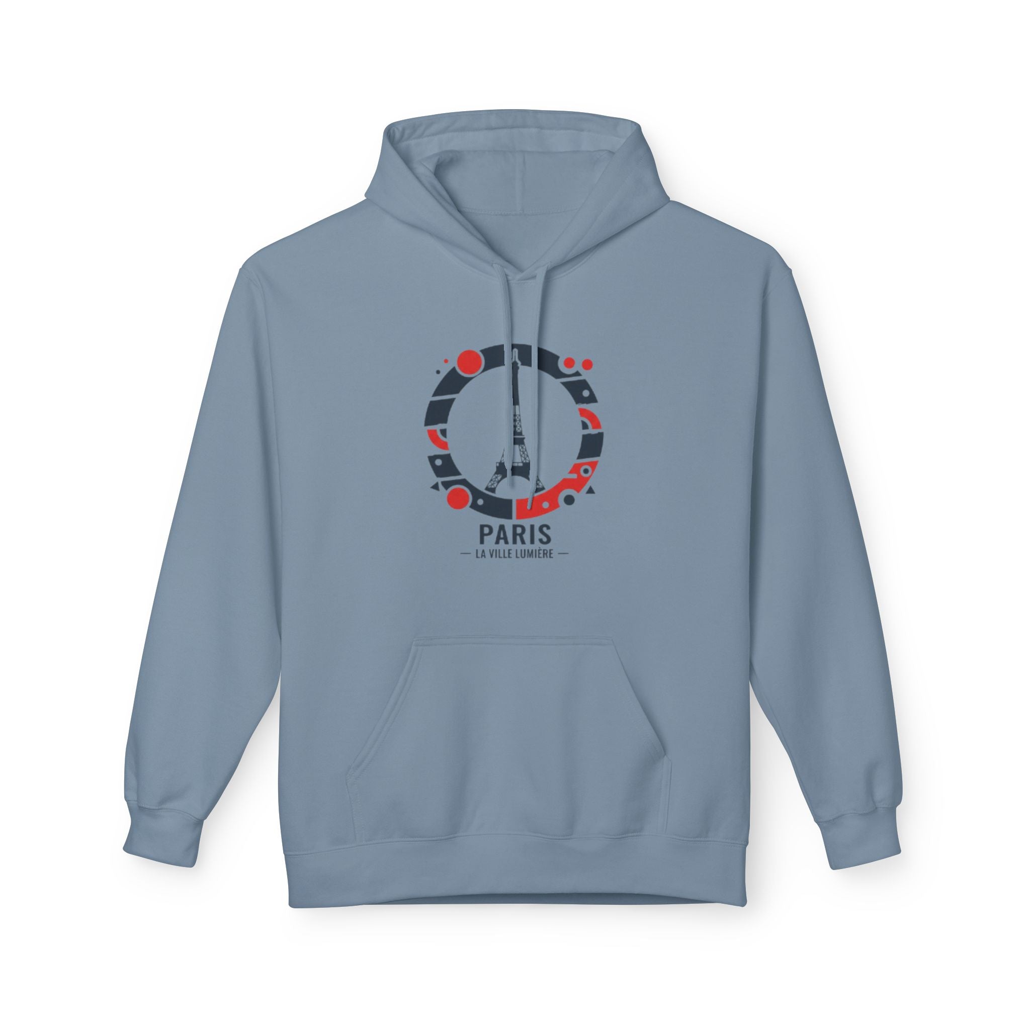 Paris Eiffel Circle Hoodie — La Ville Lumière Travel Sweatshirt