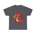 Red Dragon Eating Tacos T-Shirt — Cute Cartoon Taco Lover Tee