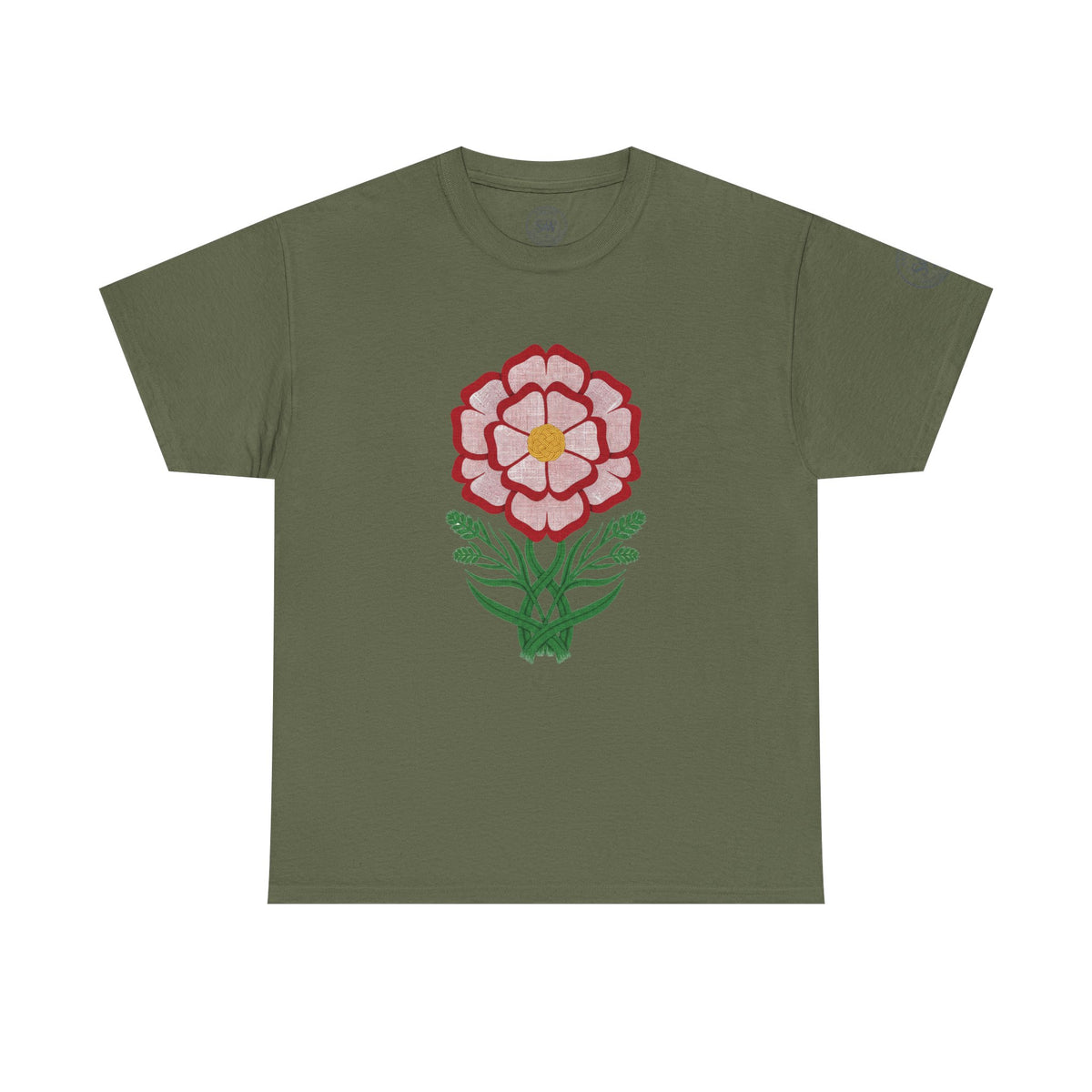 Tudor Rose England T-Shirt — Floral Heritage Graphic Tee — product image 7