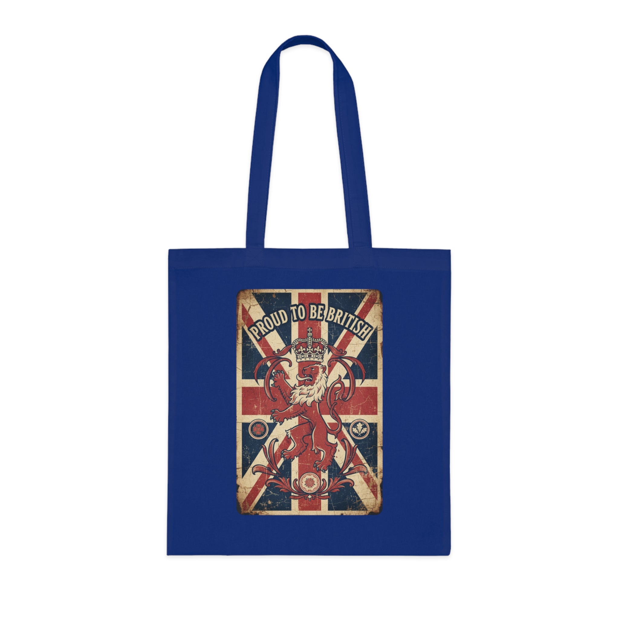 British Lion Union Jack Tote Bag — "Proud to be British" Cotton Shopper