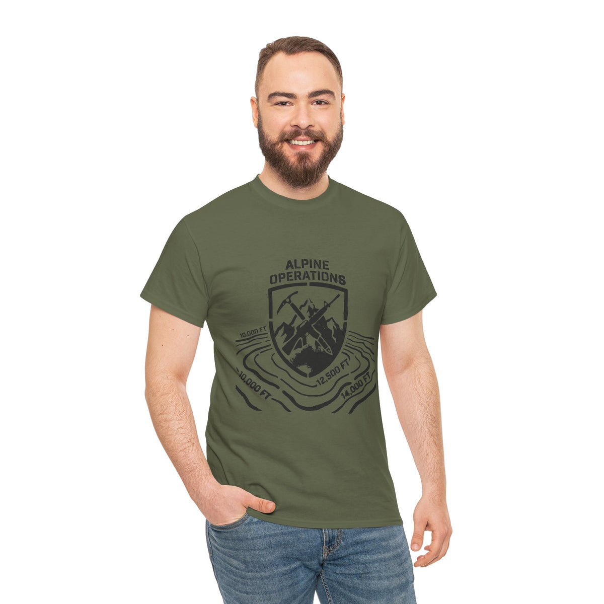 Alpine Operations T-Shirt — Mountain Badge Hiking Tee — product image 8