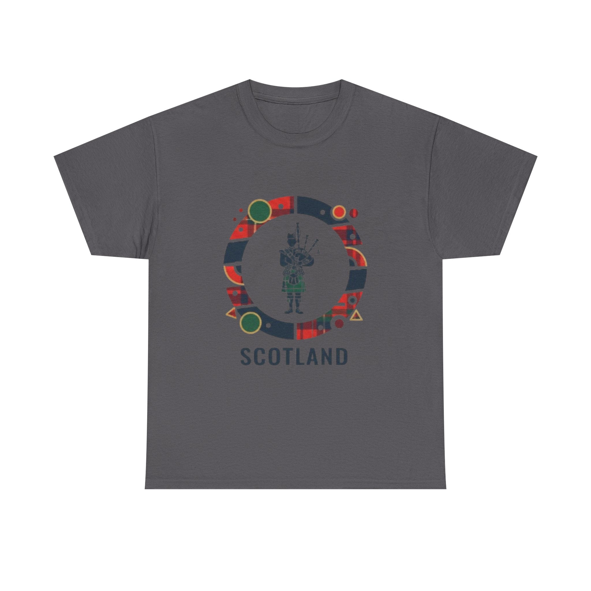 Scotland Bagpiper Graphic T‑Shirt — Scottish Travel Souvenir Tee