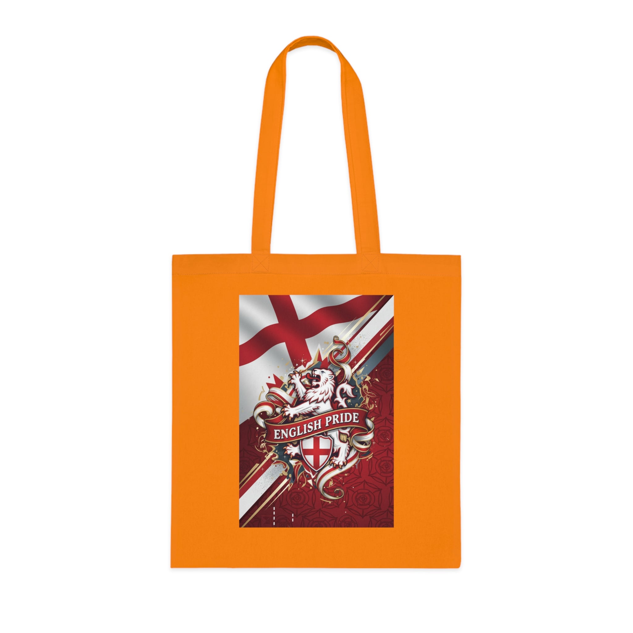 English Pride Cotton Tote Bag — St. George Flag Crest Shopper