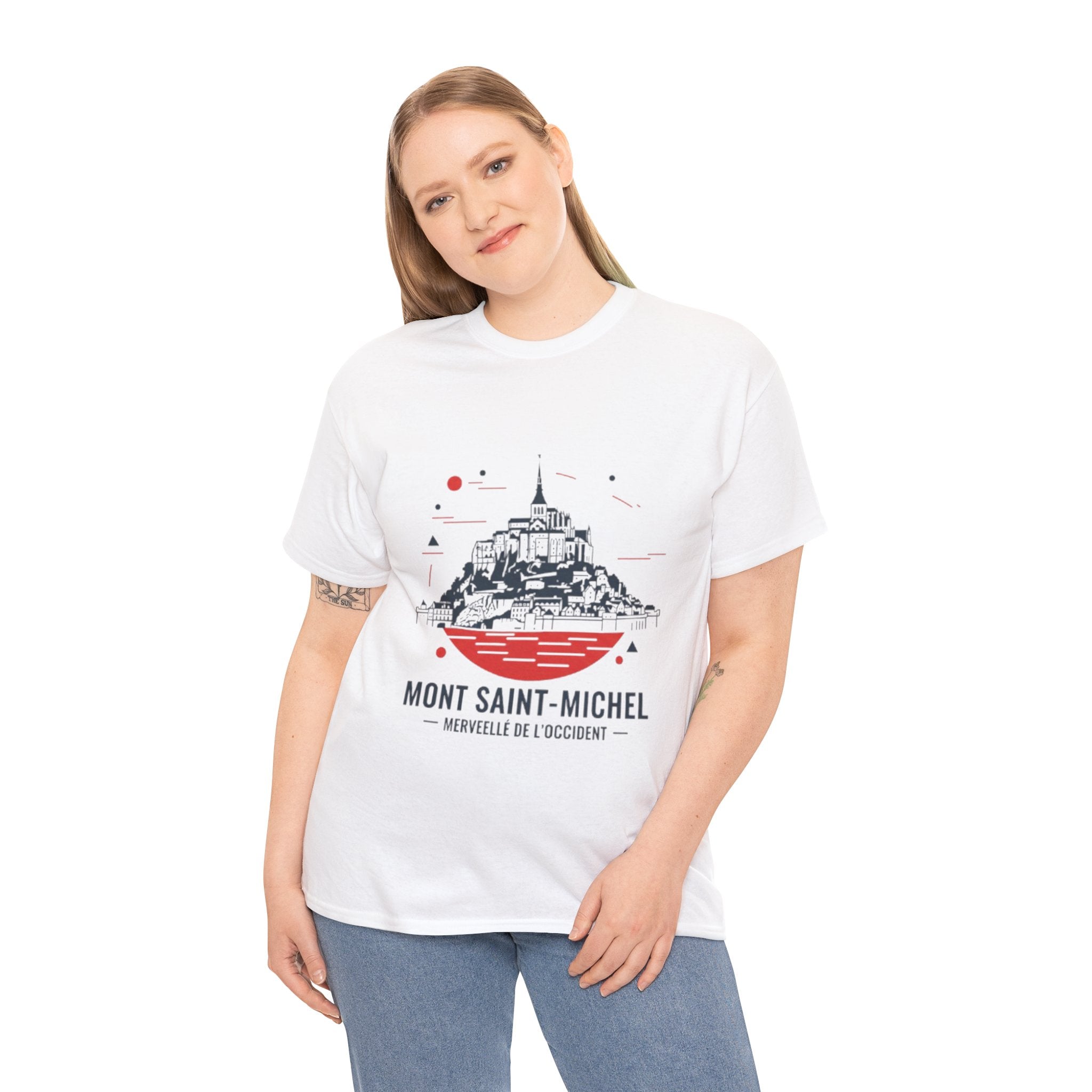 Mont Saint-Michel Illustration T-Shirt — French Landmark Travel Tee