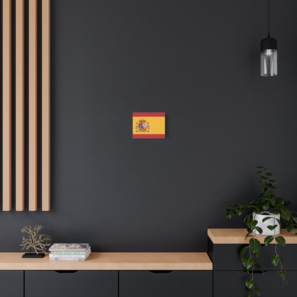 Spanish Flag Matte Canvas Print — Stretched Wall Art (1.25")