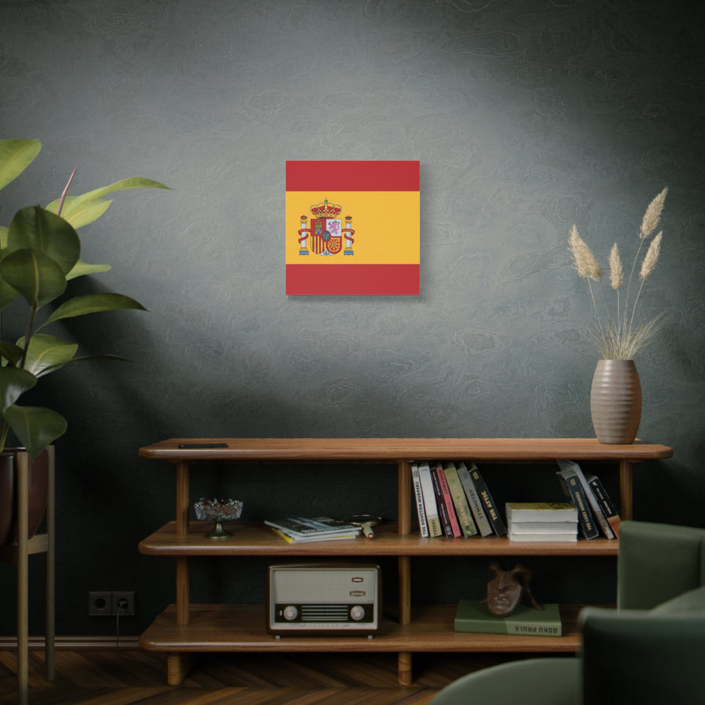 Spanish Flag Matte Canvas Print — Stretched Wall Art (1.25")