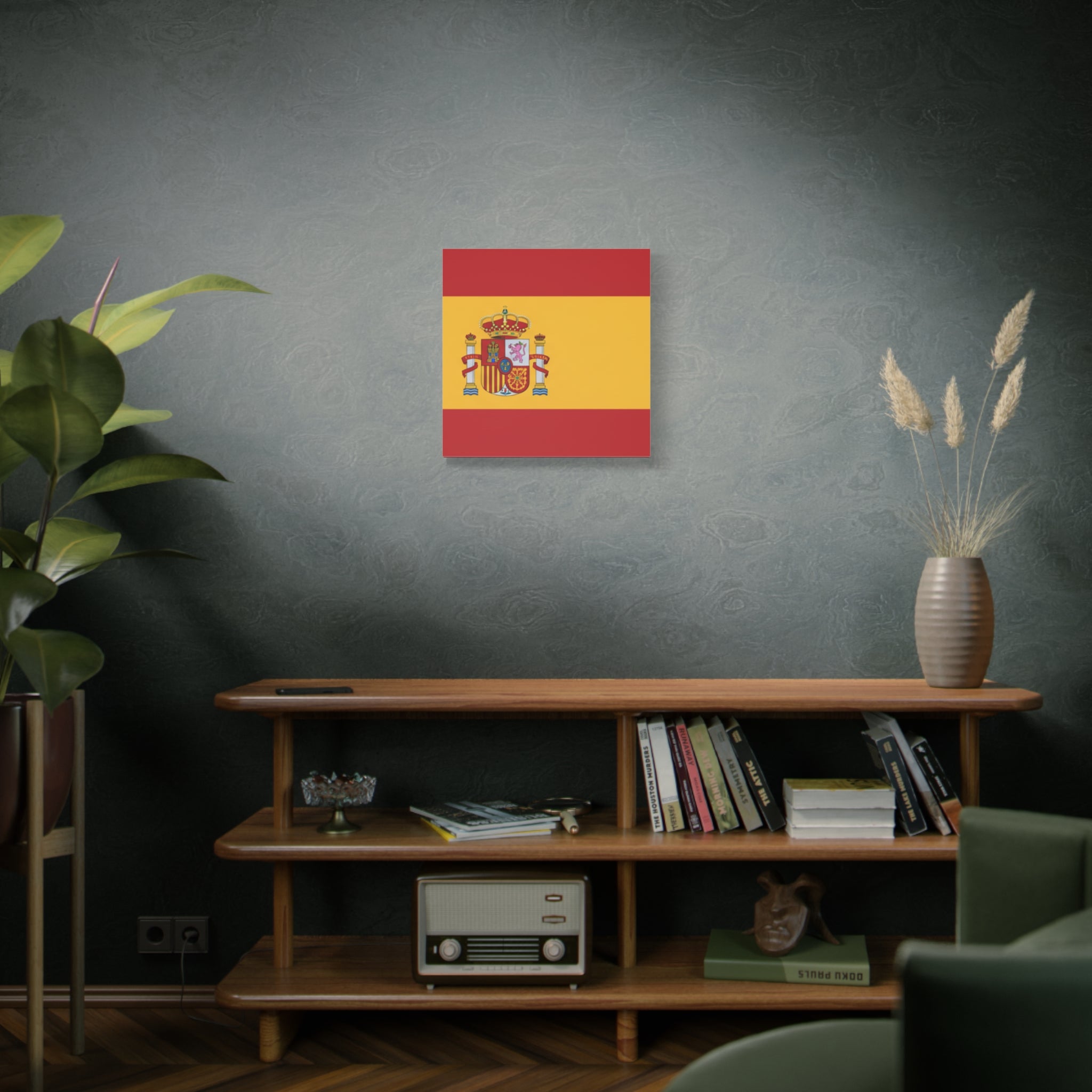 Spanish Flag Matte Canvas Print — Stretched Wall Art (1.25")