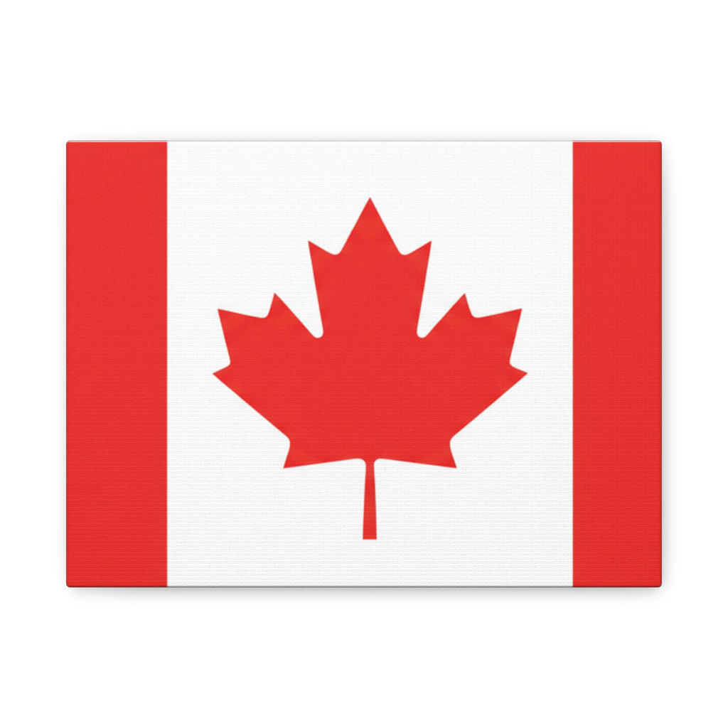Canadian Flag Matte Canvas Print (Stretched 1.25")