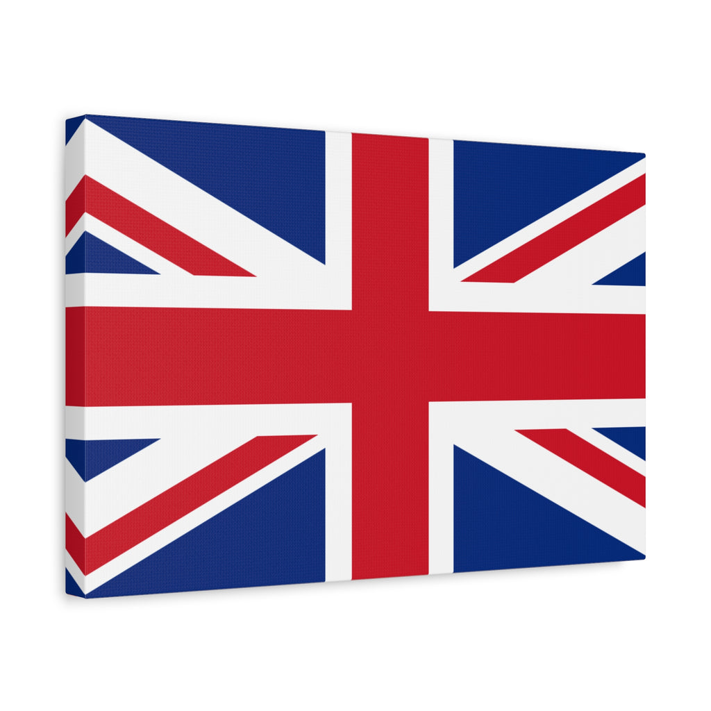Union Jack Matte Canvas Print — Stretched British Flag Wall Art