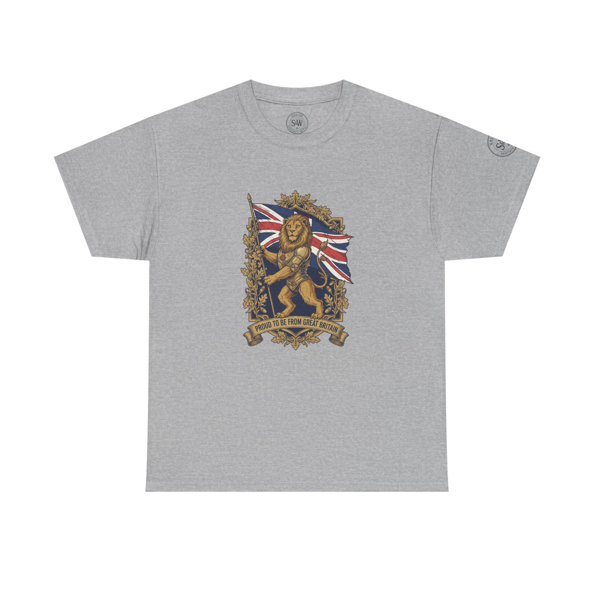 British Lion T-Shirt — Union Jack Heraldic Crest Tee — product image 4