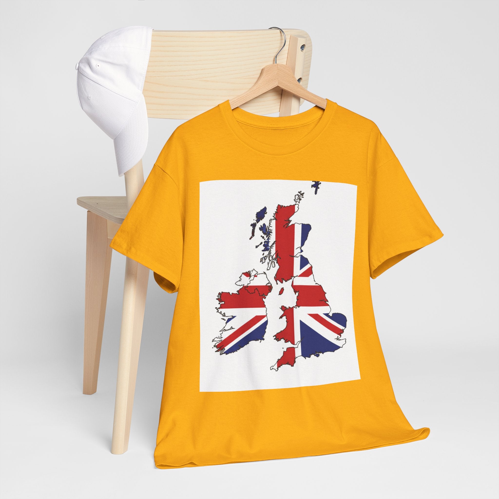 UK Map Flag T-Shirt — British Union Jack Graphic Tee