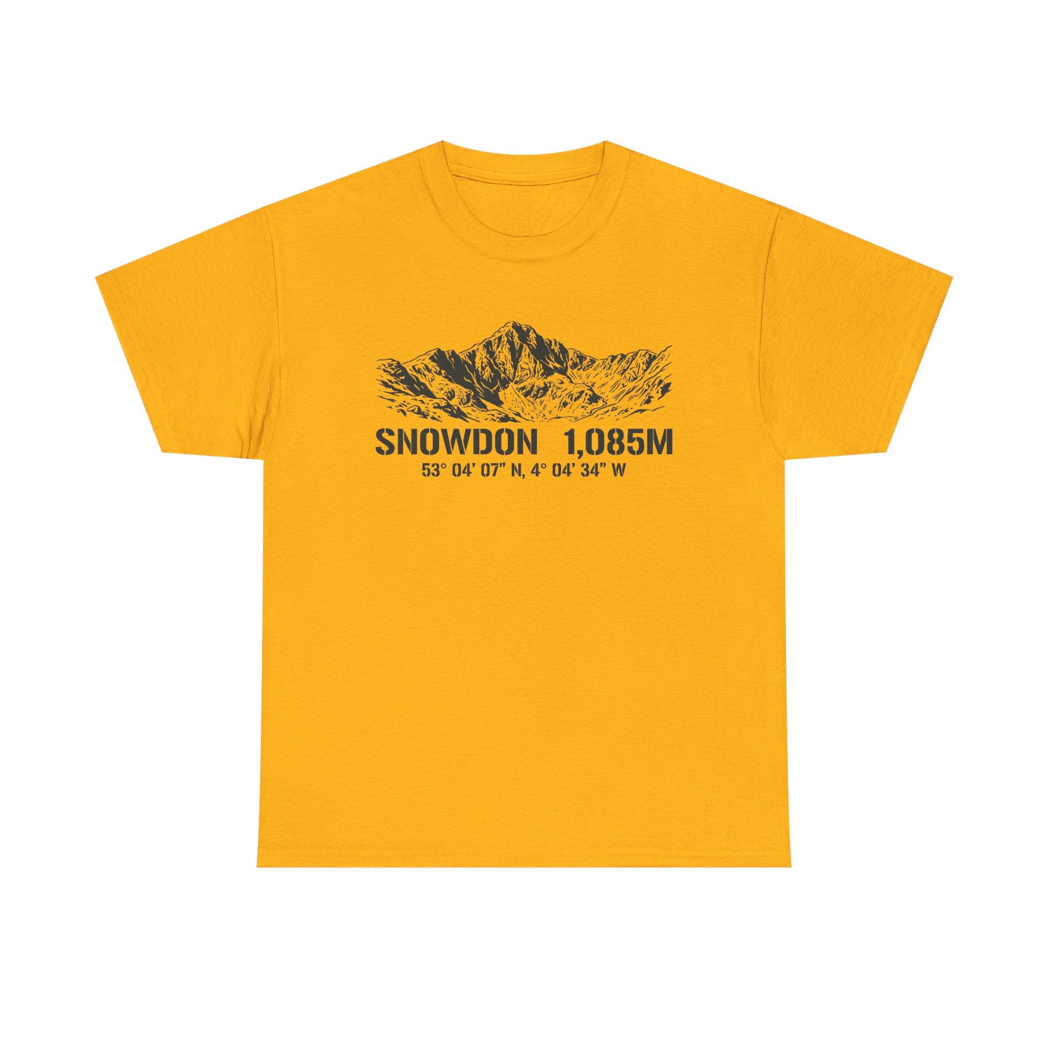 Snowdon 1,085M Mountain Tee with Coordinates