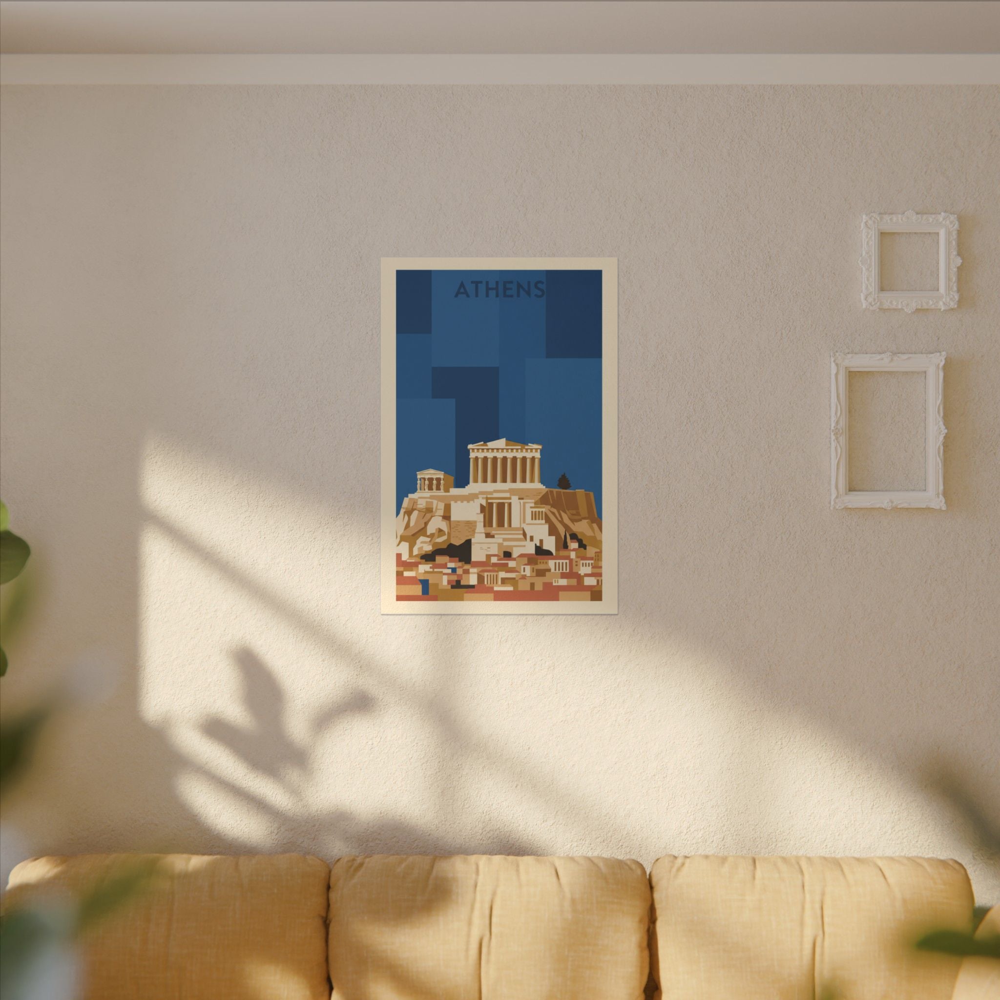 Acropolis Parthenon Matte Canvas Wall Art