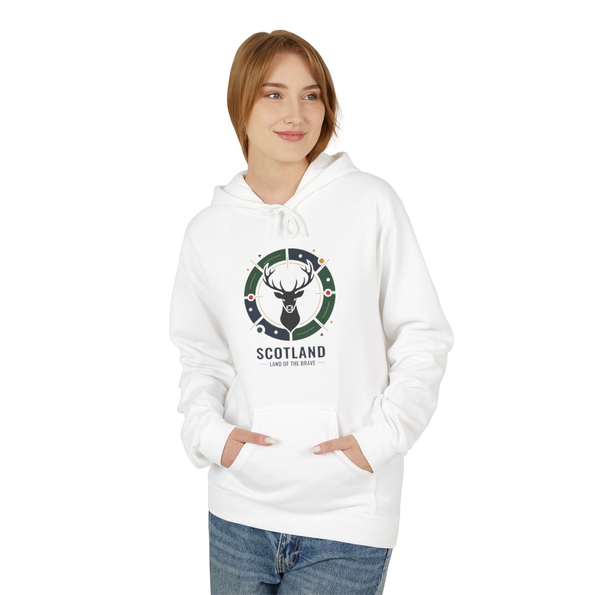 Scotland Stag Crest Hoodie – Scottish Pride Graphic Hoodie