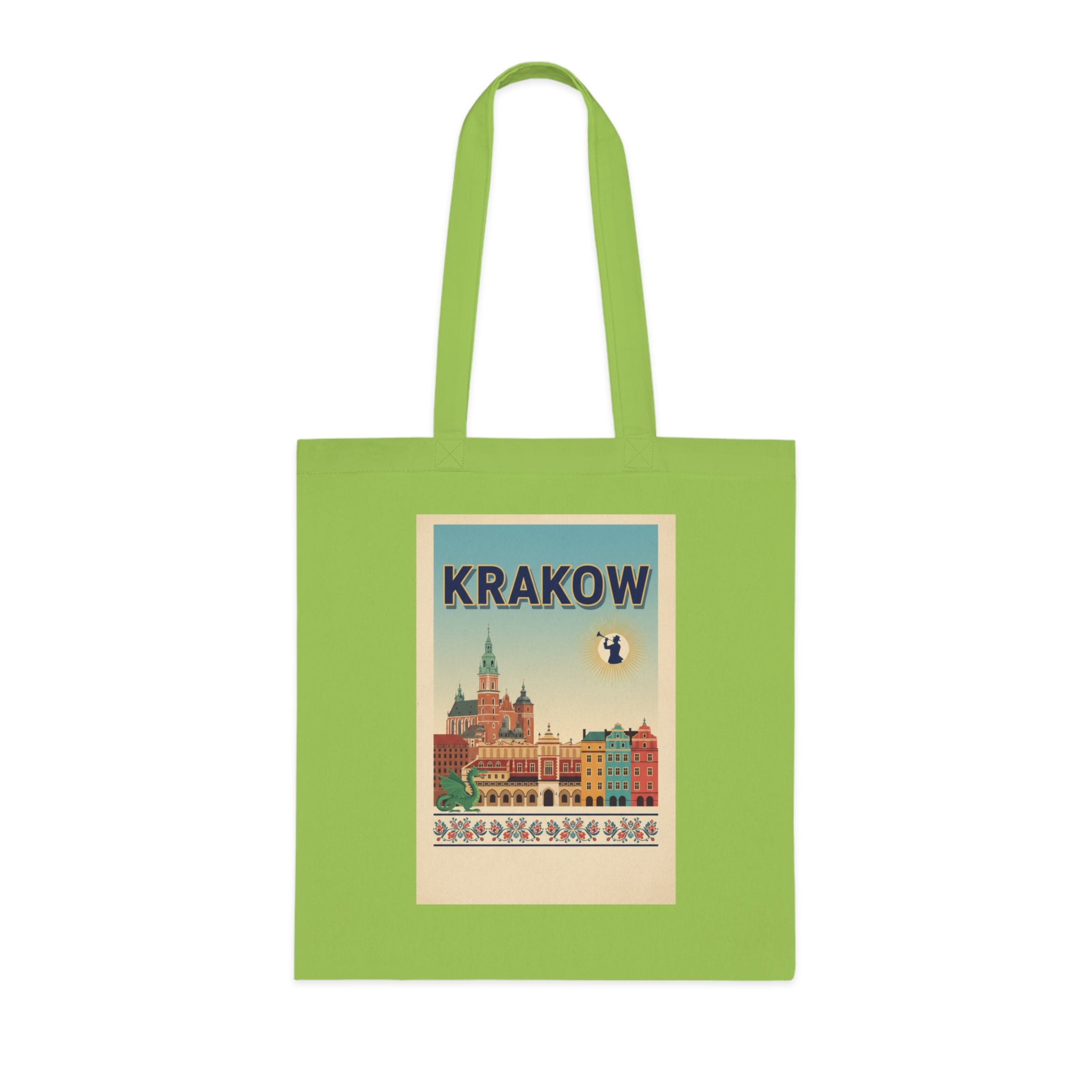 Krakow Vintage Travel Cotton Tote