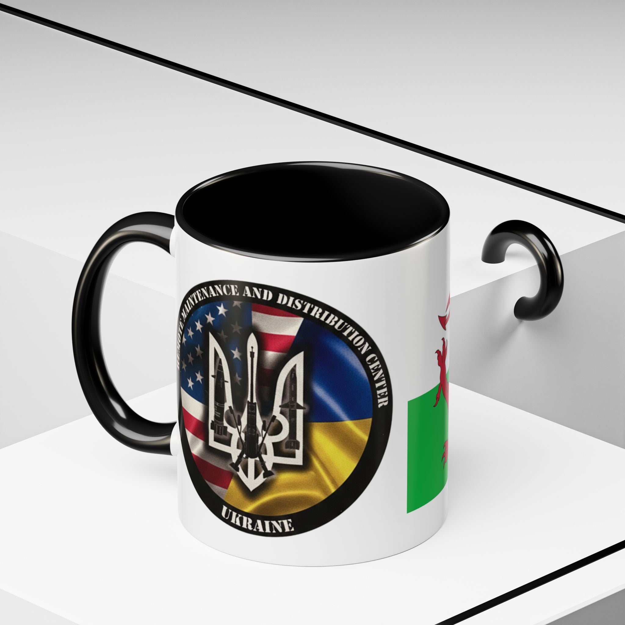 Wales Flag Accent Coffee Mug (11/15oz) – Red Welsh Dragon Tea & Coffee Cup