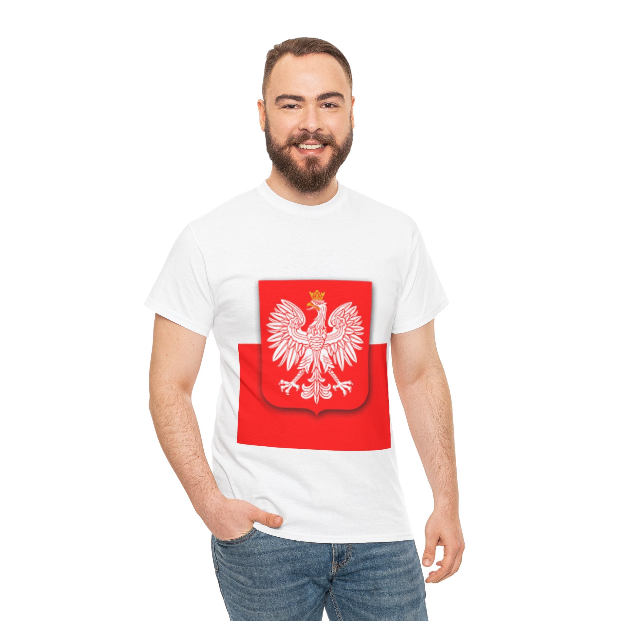 Polish White Eagle T-Shirt — Polska Coat of Arms Tee