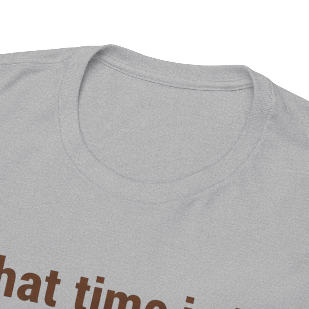 Pierogi Time T‑Shirt — "What time is it? Pierogi time!" Vintage Clock Food Tee
