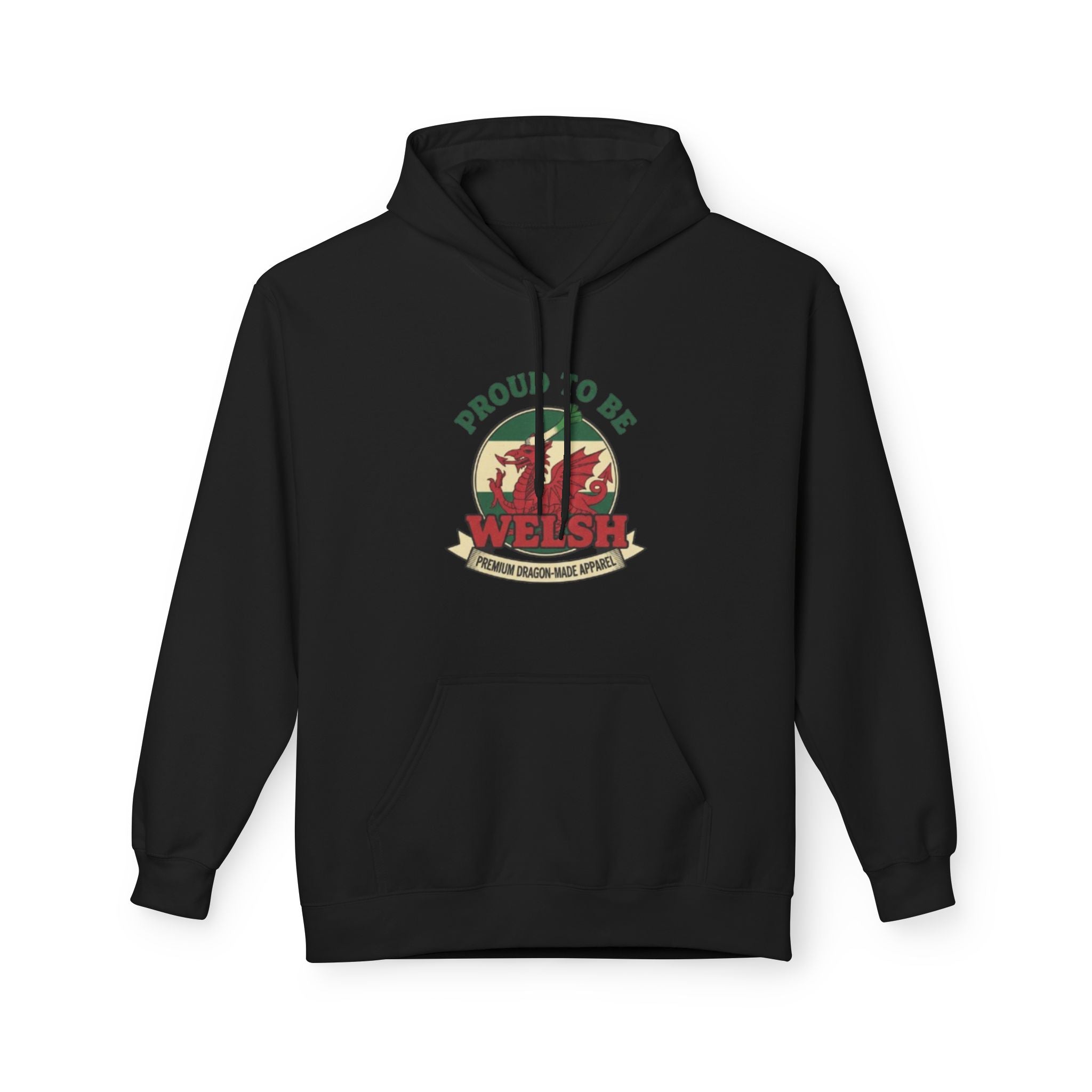 Proud to Be Welsh Hoodie — Vintage Wales Emblem Pullover