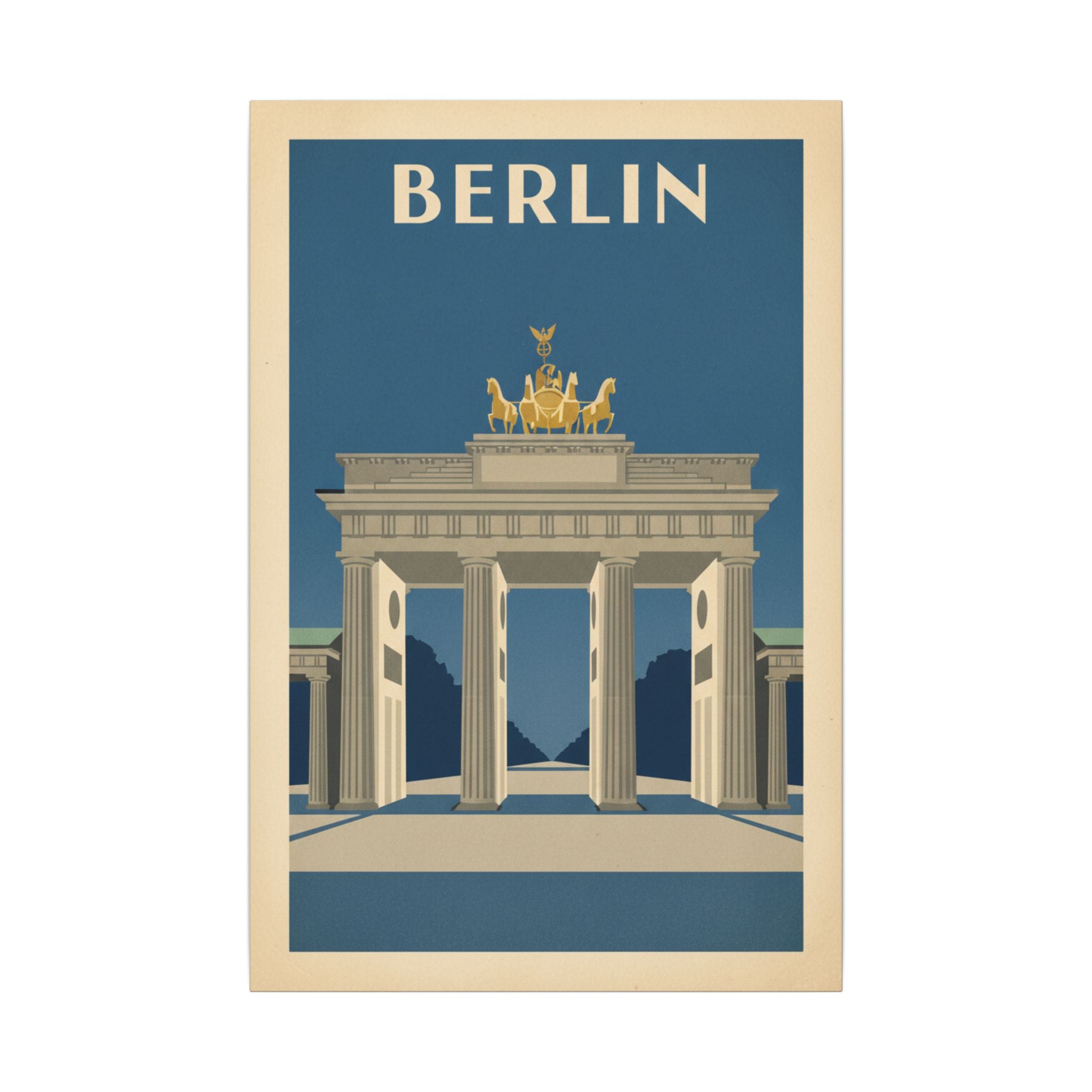 Berlin Brandenburger Tor Matte Canvas Print