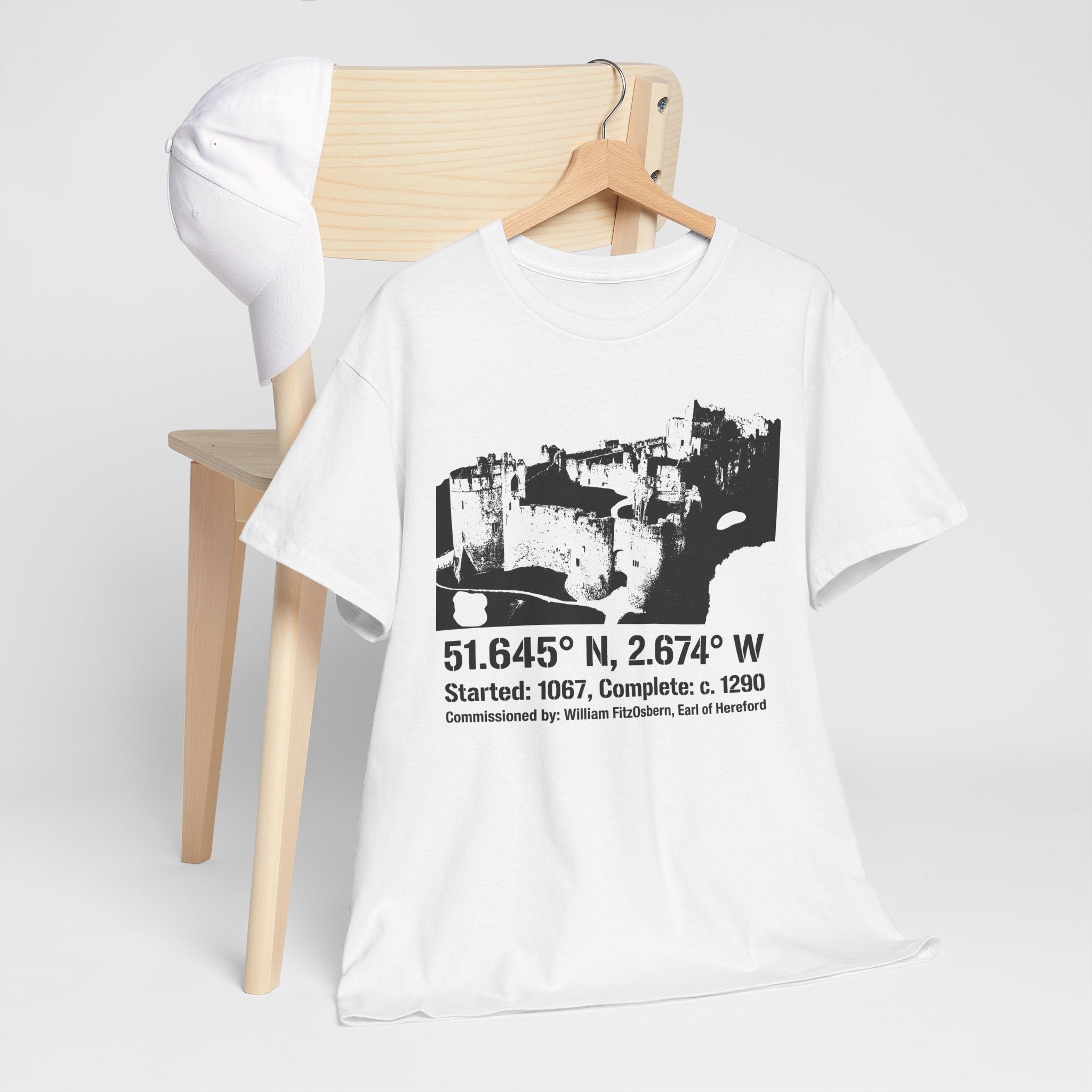 Chepstow Castle T‑Shirt — Historic Landmark Tee for Castle Lovers & Travelers