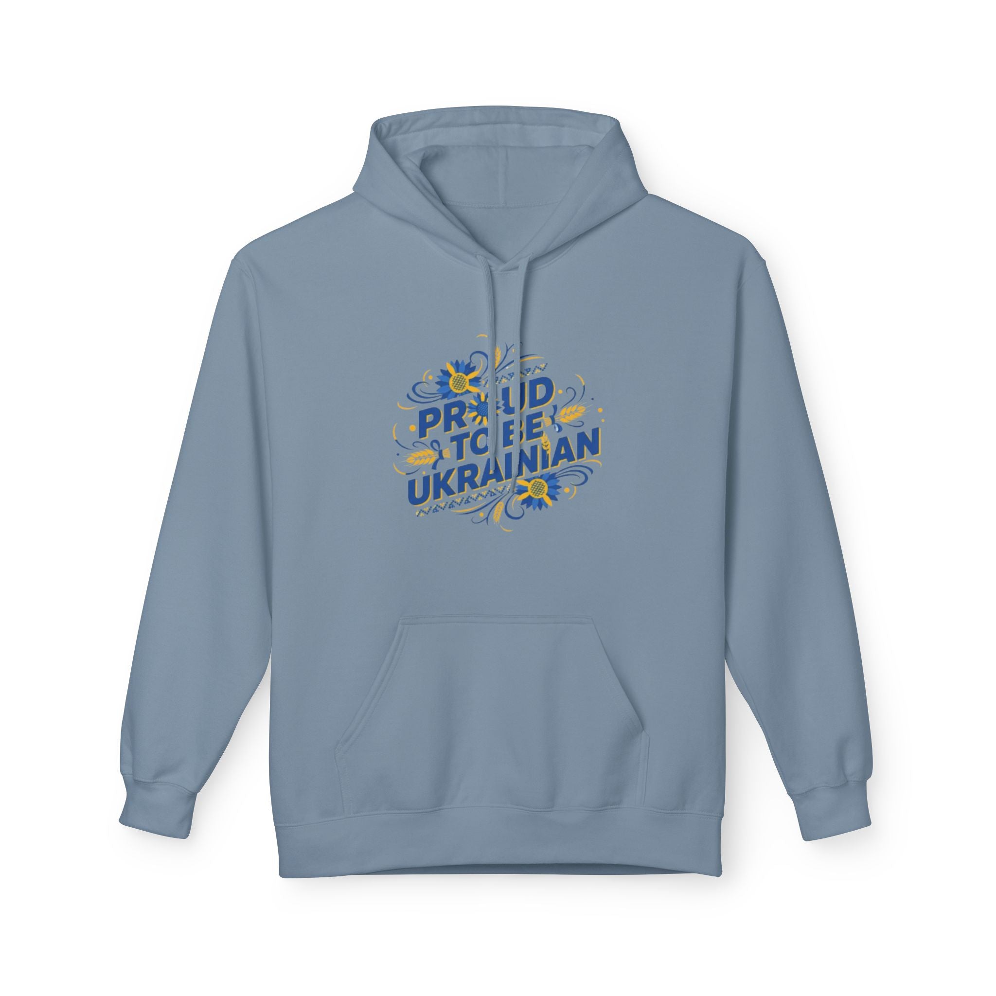 Proud to Be Ukrainian Hoodie — Sunflower Patriotic Ukrainian Pride Sweatshirt