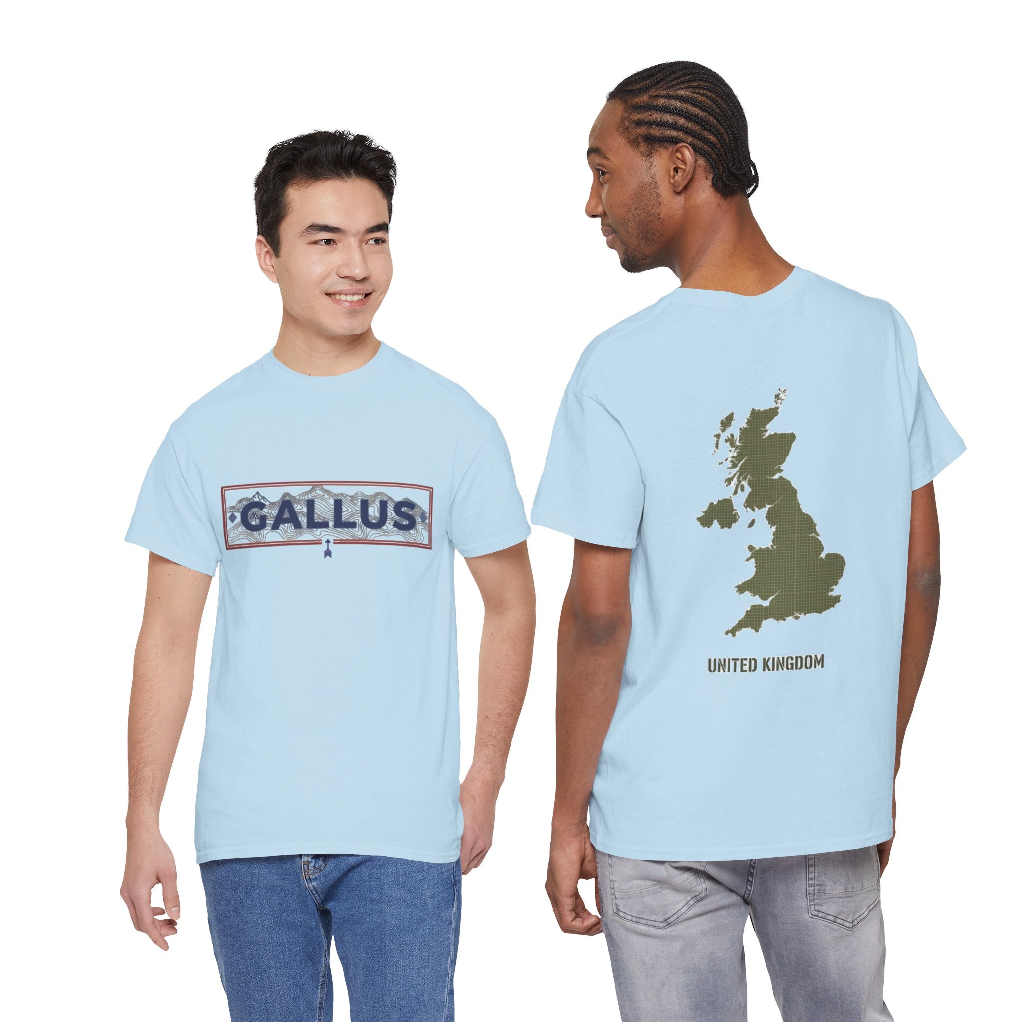 United Kingdom Map Tee — "GALLUS" Streetwear Graphic T-Shirt